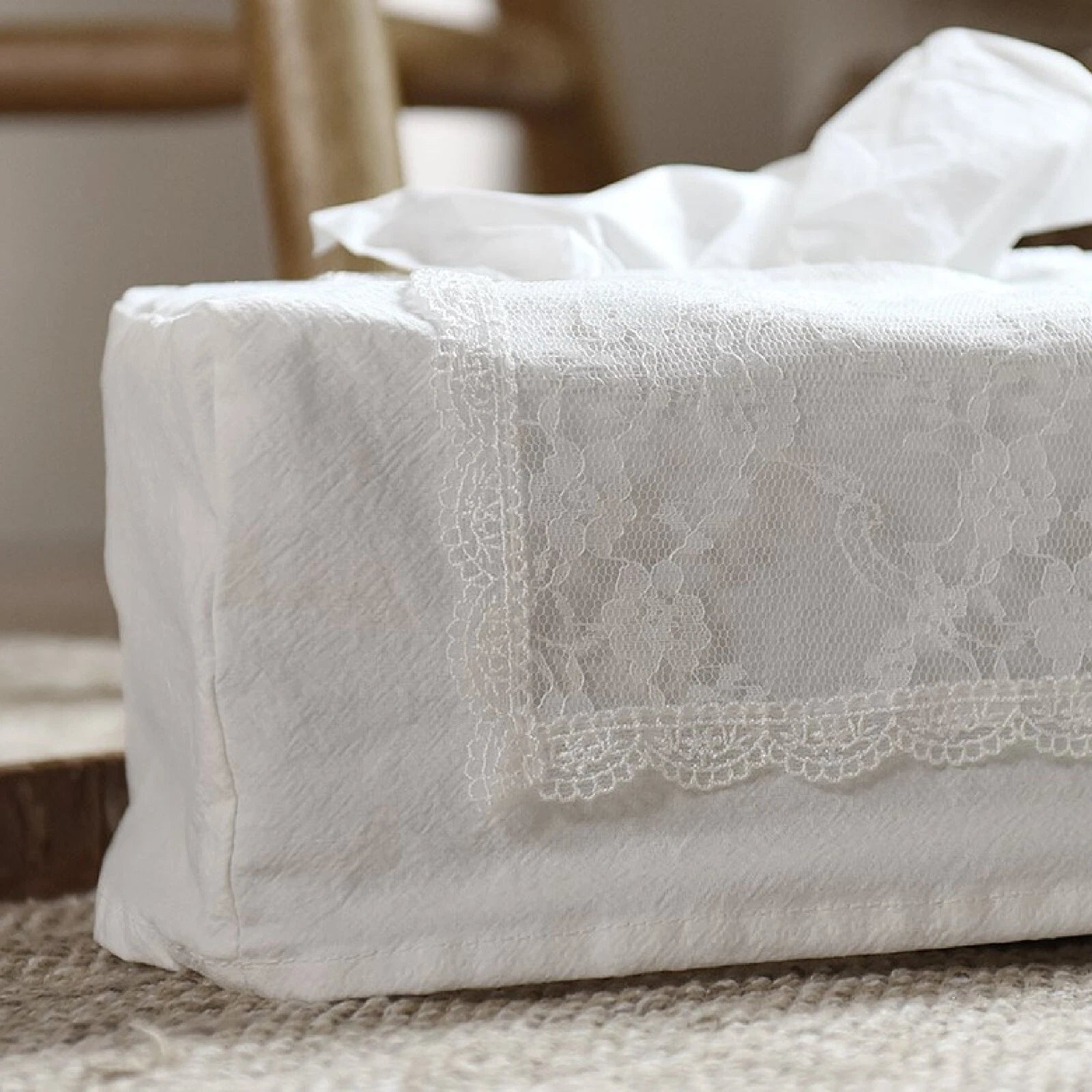 Elegant Lace Tissue Refill Cover Holder Case Living Room Home Deco Made in Korea | eBay