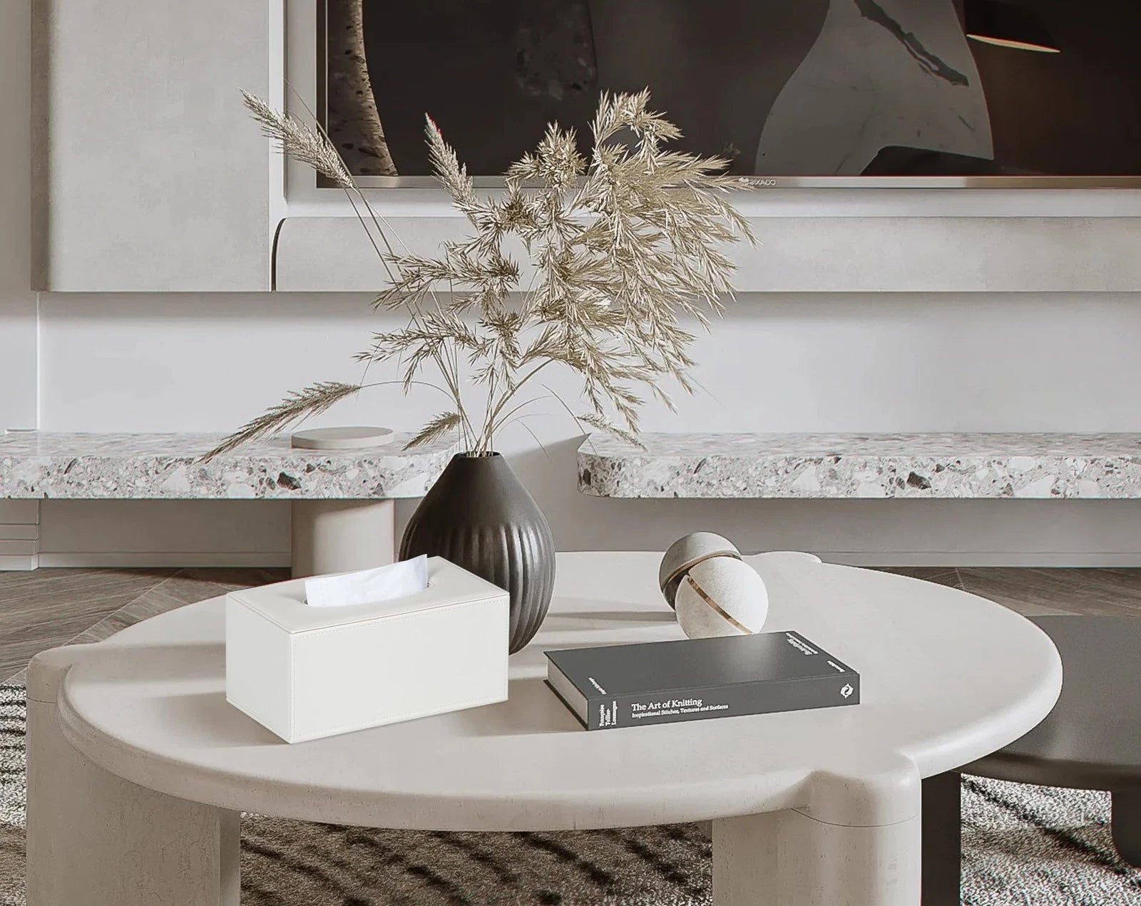 Tissue Box Cover Rectangular Tissue Box Holder for Bathroom (White) | eBay