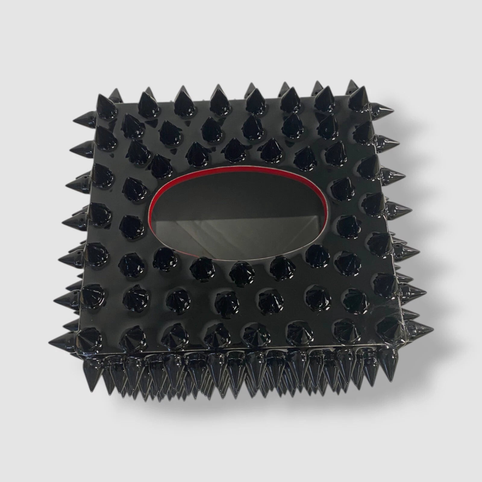 Mike & Ally Black Boutique Spiked Quill Tissue Box Cover | eBay