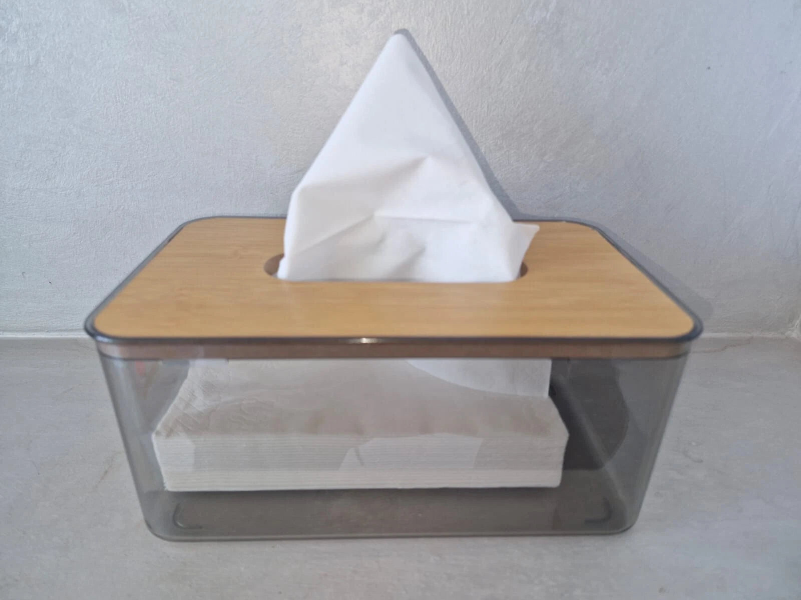 Tissue Box With Bamboo Lid For Home Bathroom Kitchen And Office Decoration | eBay