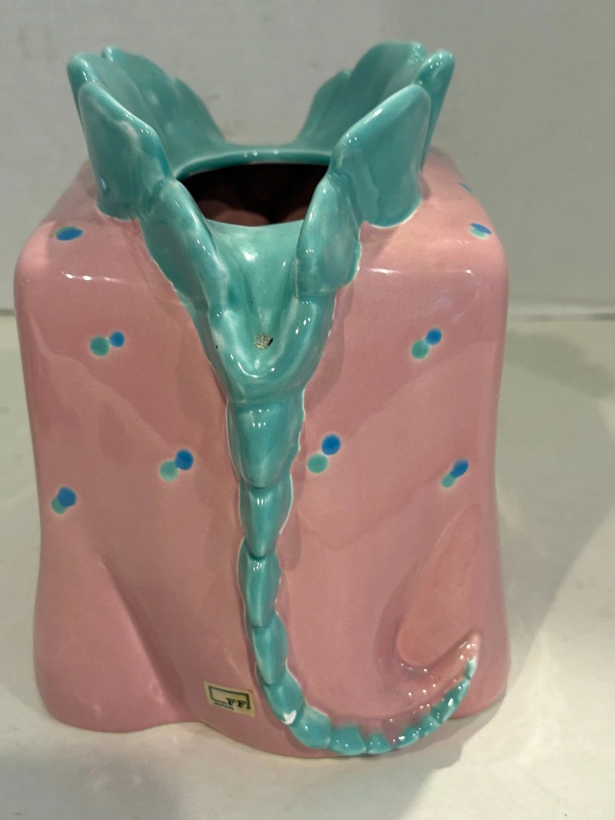 FITZ & FLOYD Vintage 1986 Pink & Green Dinosaur Tissue Box Holder | eBay