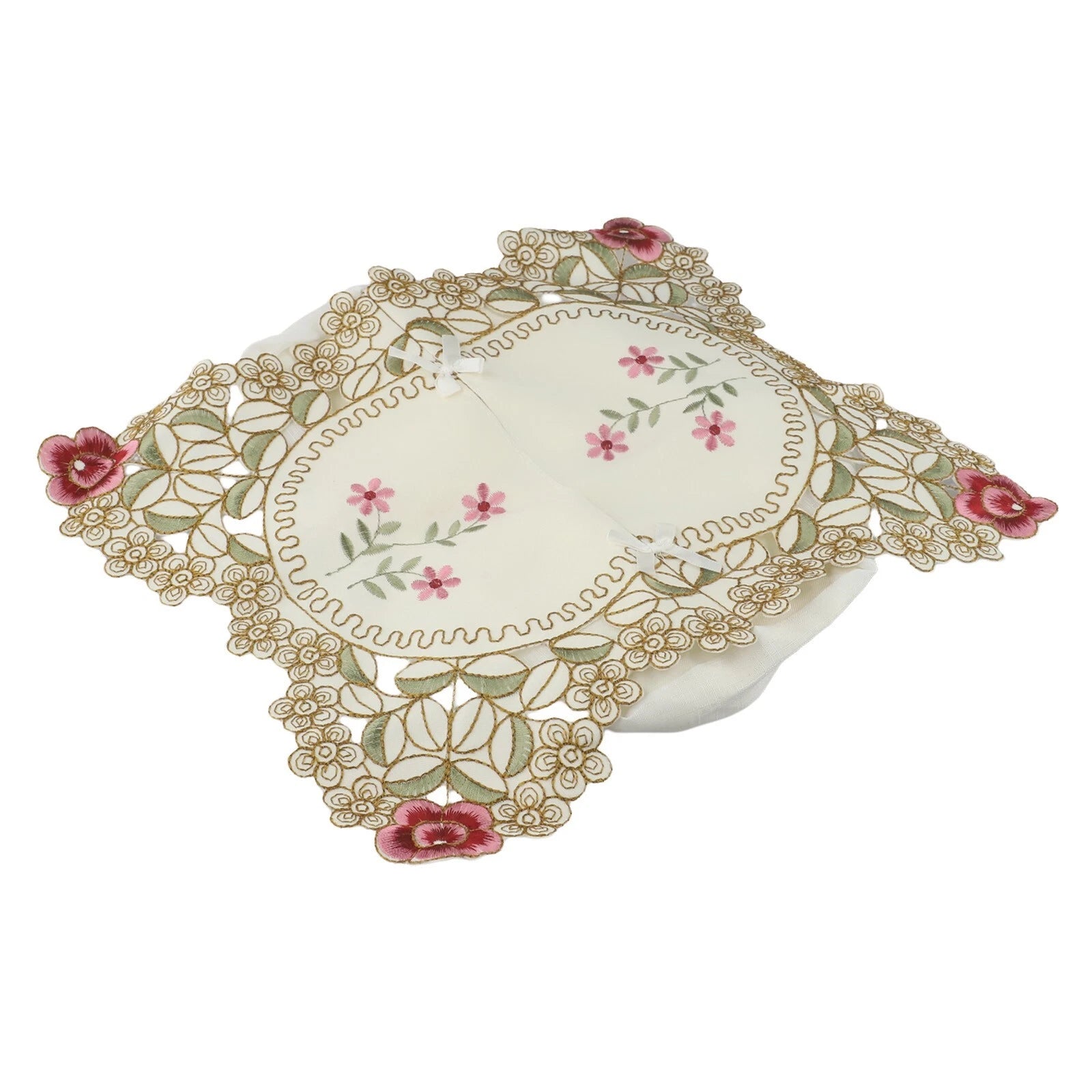 Exquisite Vintage Lace Fabric Tissue Box Cover Embroidered Tissue Box Cover | eBay