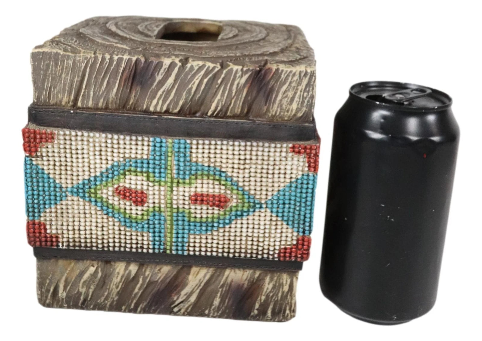 Rustic Western Turquoise Aztec Tribal Pattern Faux Wood Tissue Box Cover Decor | eBay