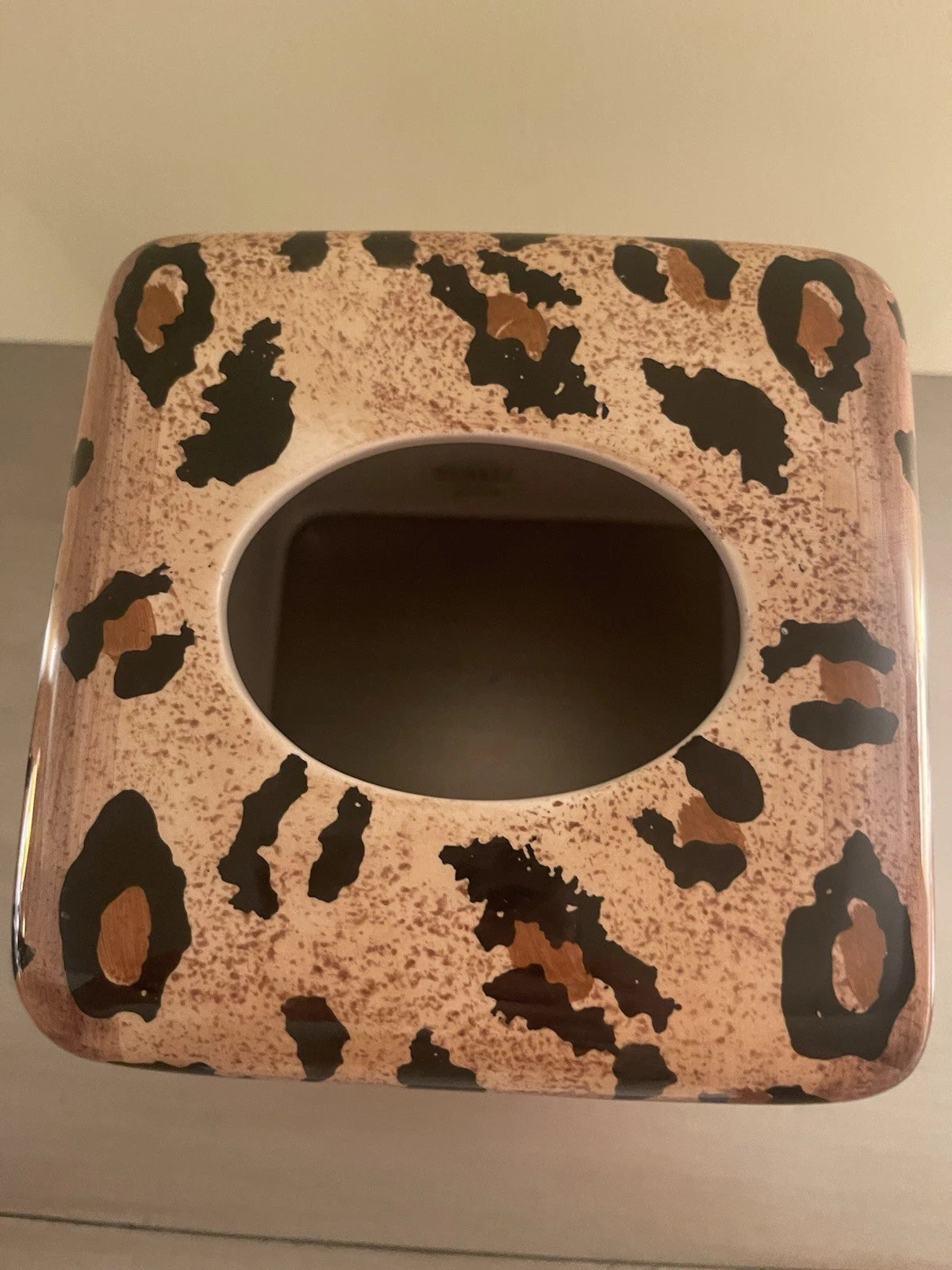 Ceramic Tissue Box Holder By Bathworks Jungle-Jim | eBay