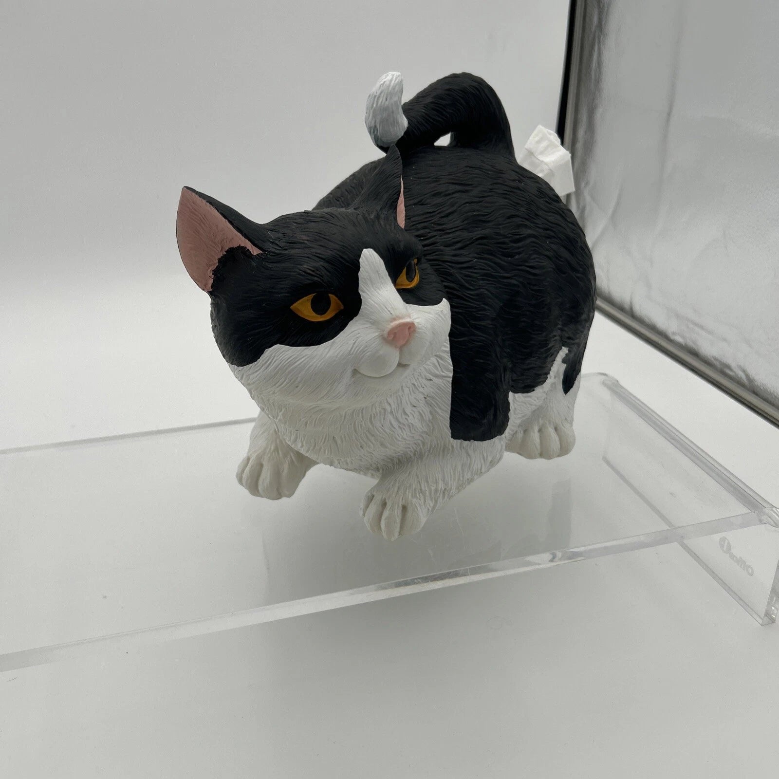 Cat Butt Tissue Box Holder Resin Decorative Black & White | eBay