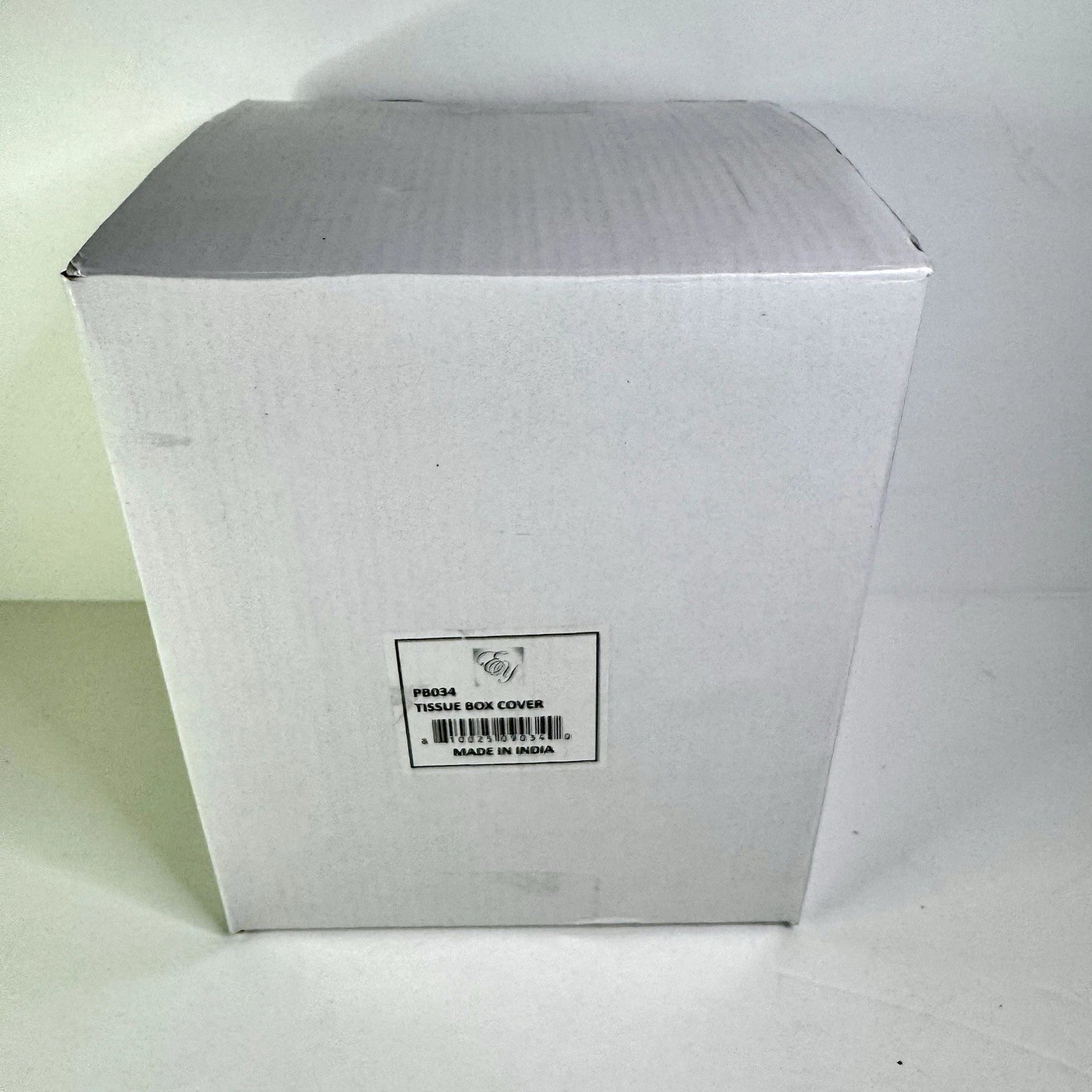 Exclusively Yours EY Silver Hammered Metal Tissue Box Cover W/Butterfly Accent | eBay