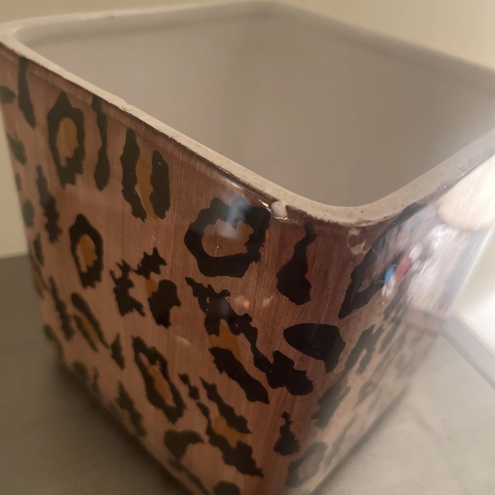 Ceramic Tissue Box Holder By Bathworks Jungle-Jim | eBay