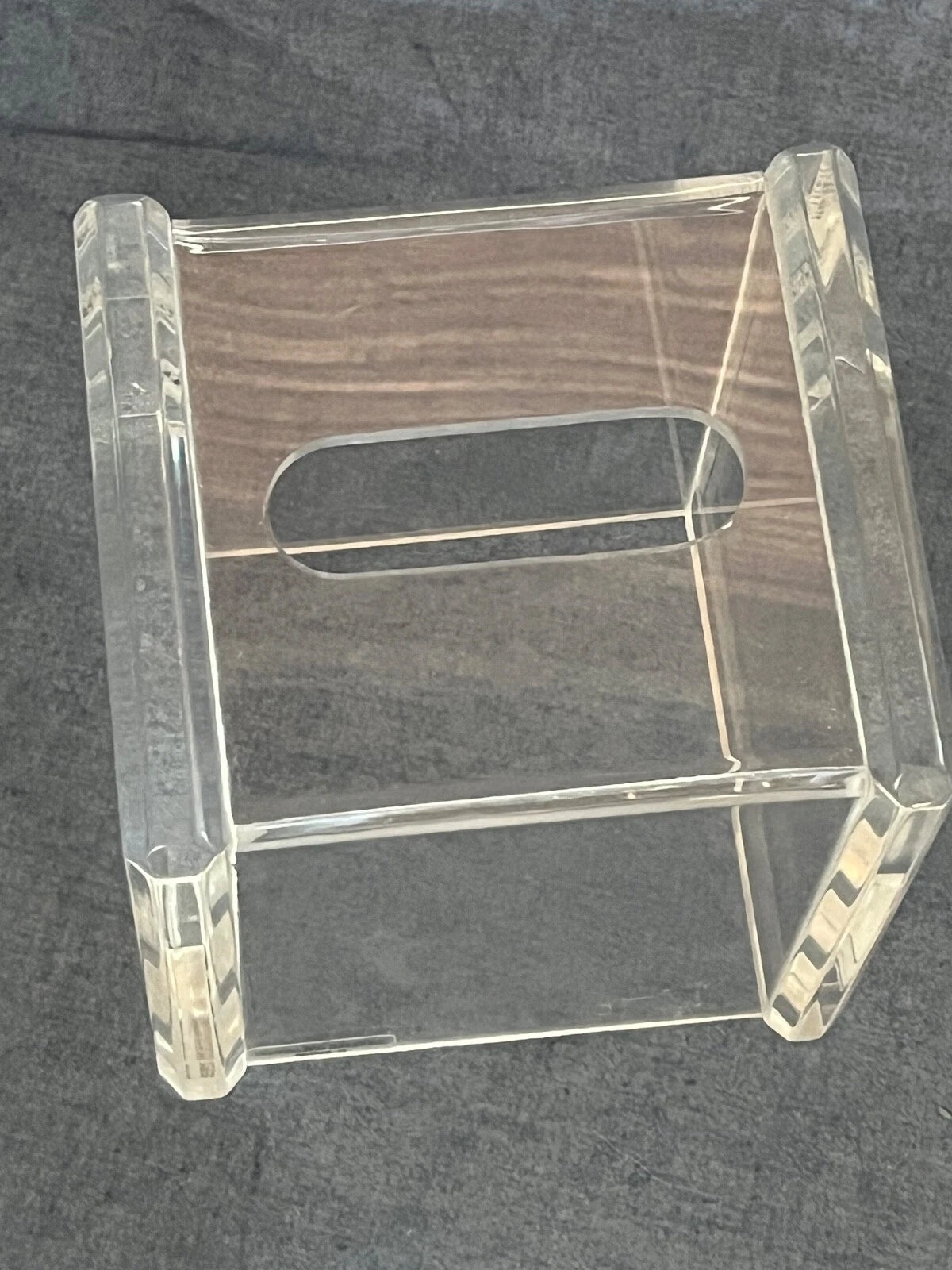 MidCentury Modern ARONIE LUCITE Clear Acrylic Tissue Box Holder Cover MCM Vintag | eBay