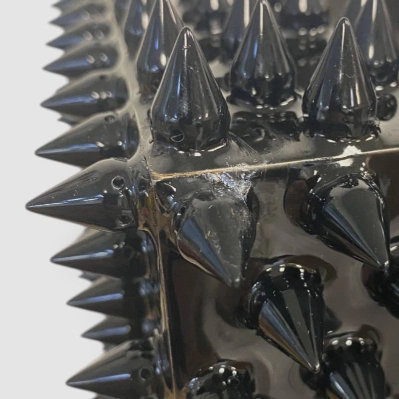 Mike & Ally Black Boutique Spiked Quill Tissue Box Cover | eBay