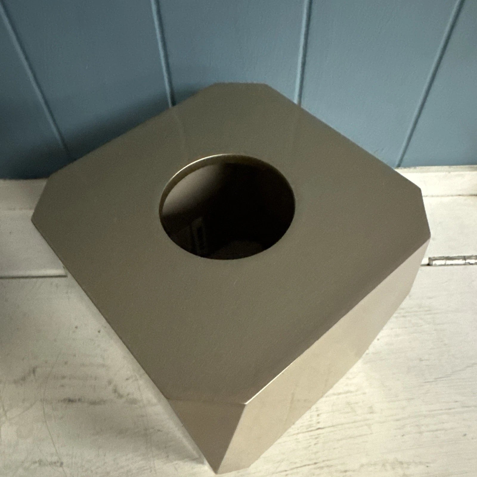 Taymor's Ice Gold Collection Square Boutique Tissue Box Cover NWT | eBay