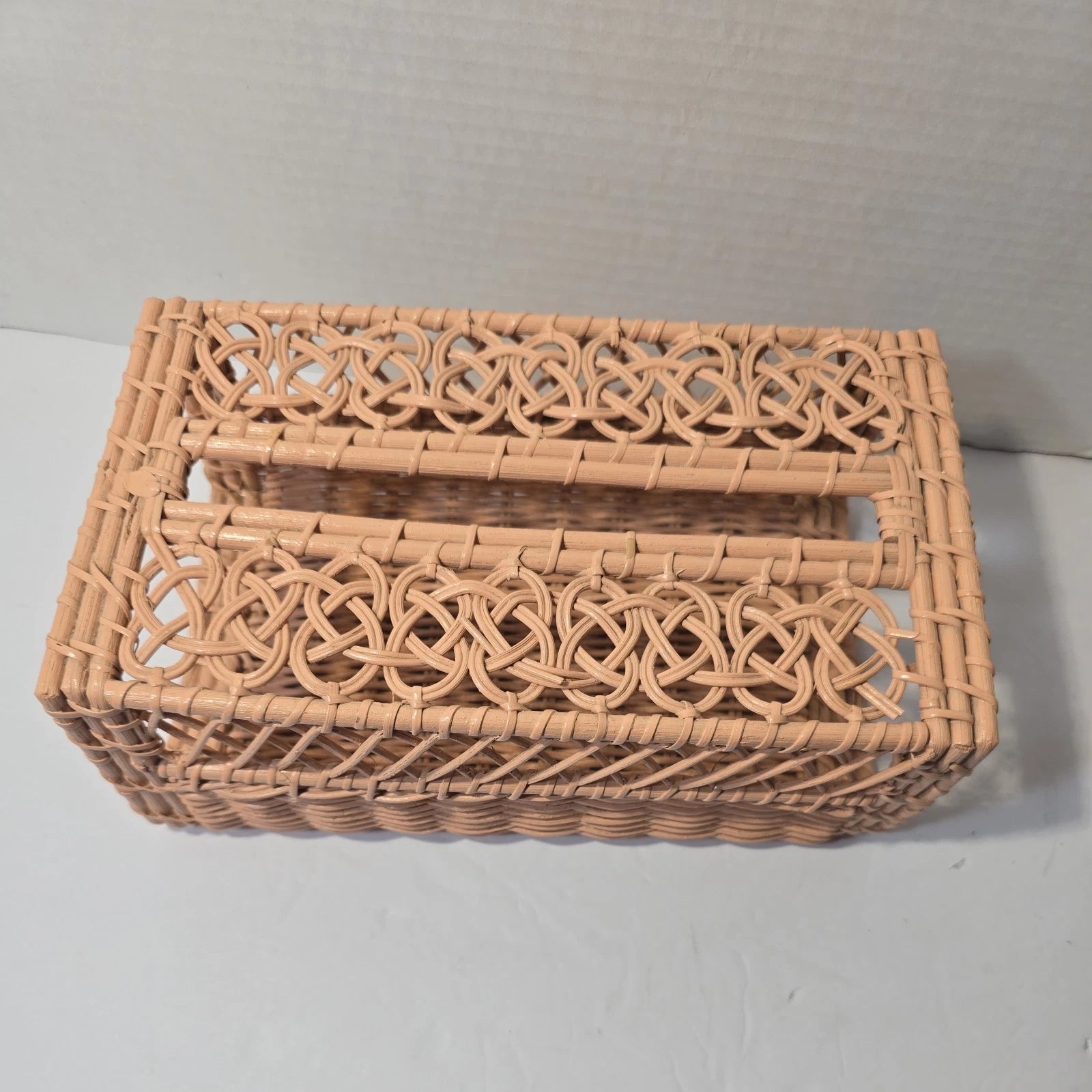 tissue box cover Handwoven Rattan Boho bathroom Decor | eBay