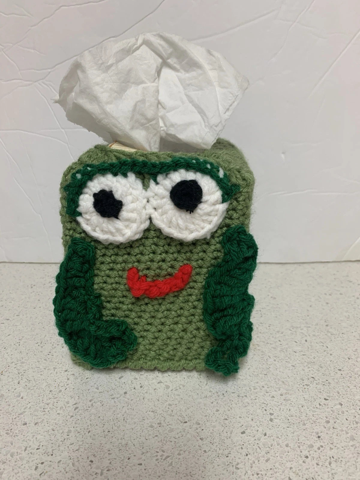 Frog Tissue Box Cover New Handmade Crochet | eBay