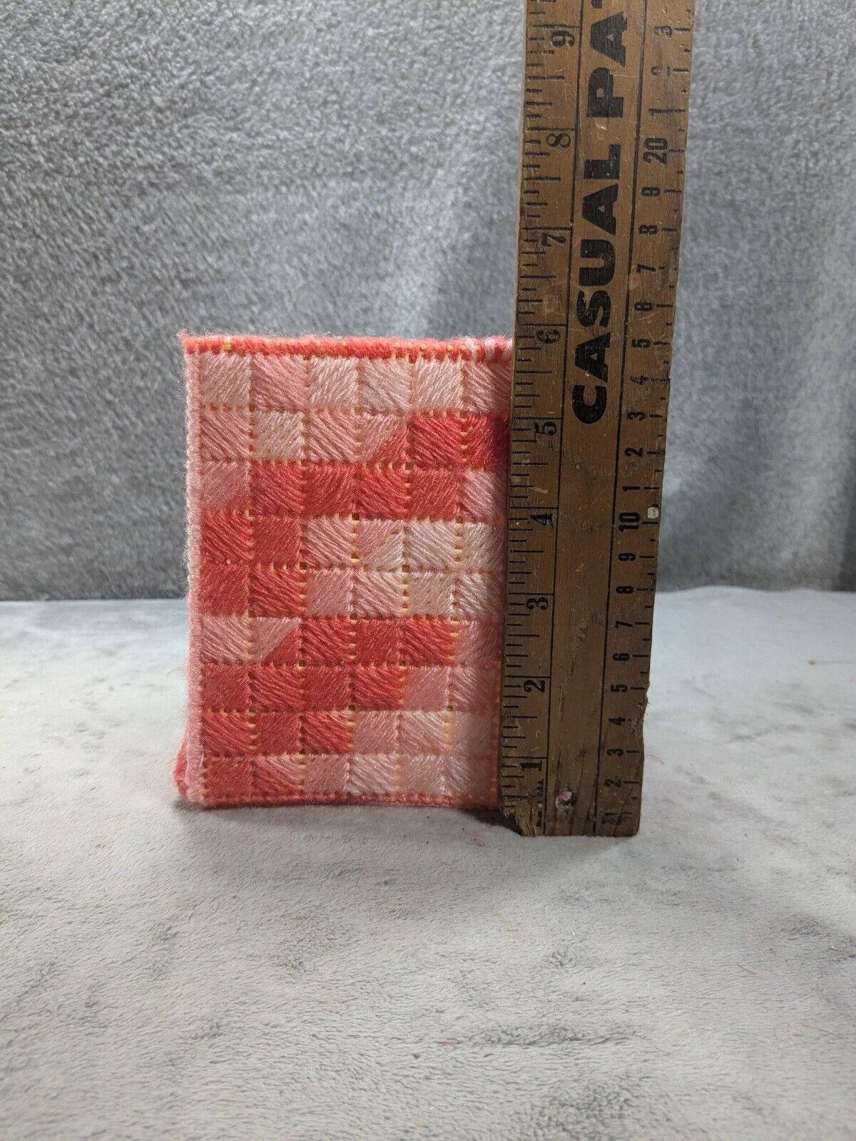 Handmade Needlepoint 6” Tall Tissue Box Cover Valentines Theme | eBay