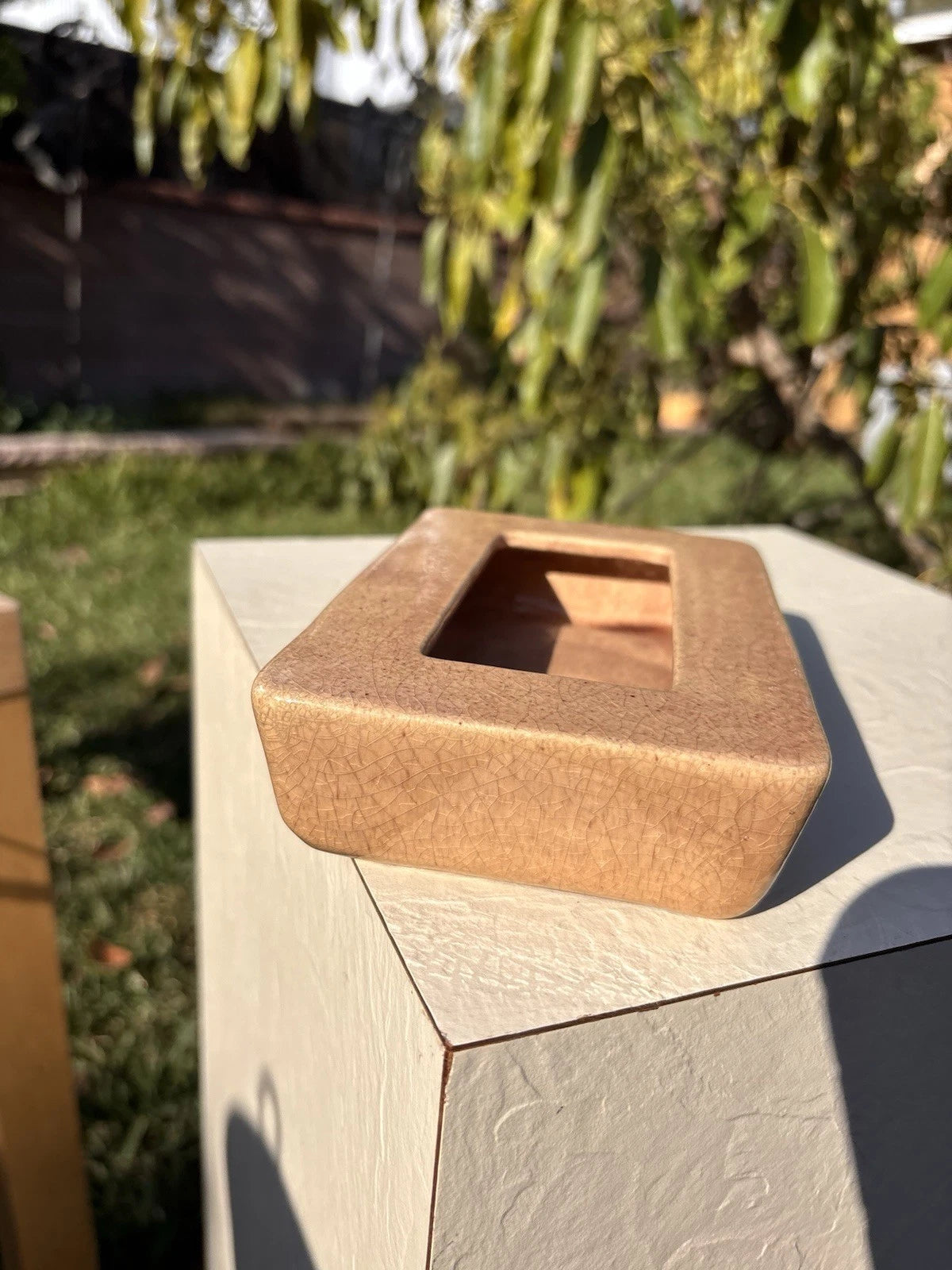 Pottery Ceramic Tissue Box Signed Gm c Stay Jackson 1945 6.5x4” | eBay