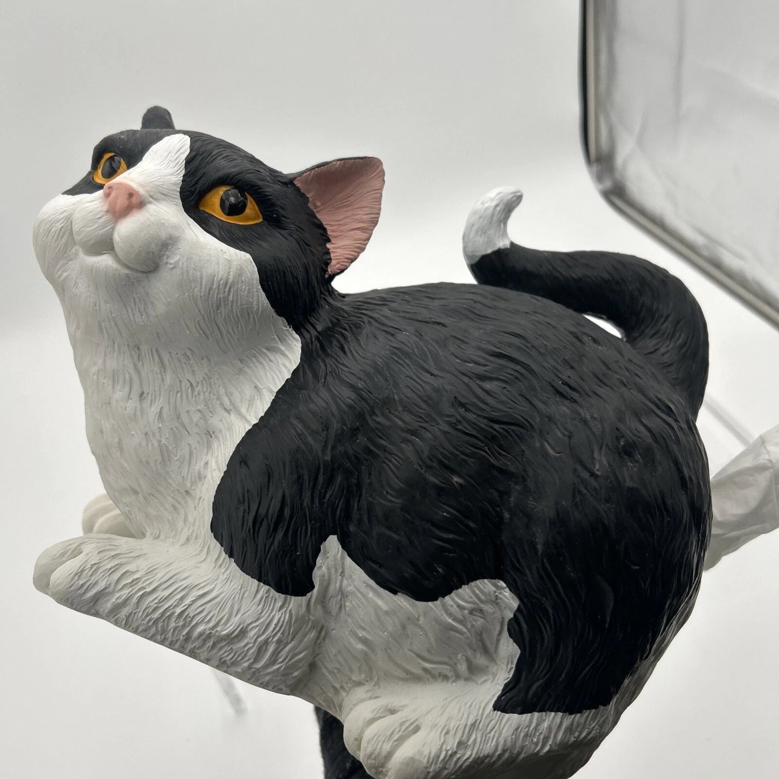 Cat Butt Tissue Box Holder Resin Decorative Black & White | eBay