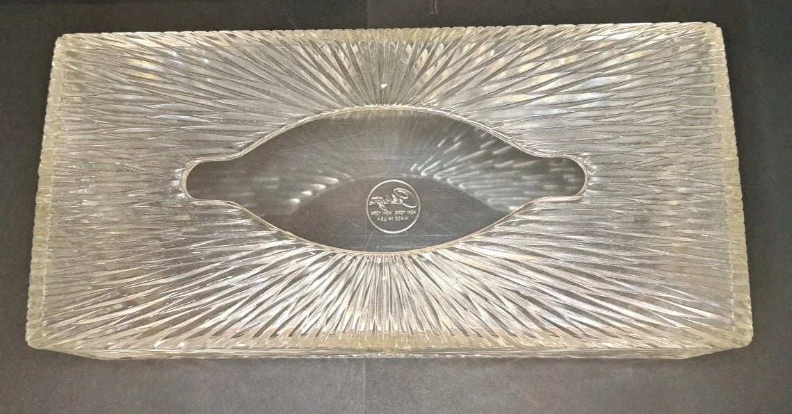 Vintage 1960s Celebrity Tissue Box Holder Starburst Acrylic Lucite Plastic | eBay