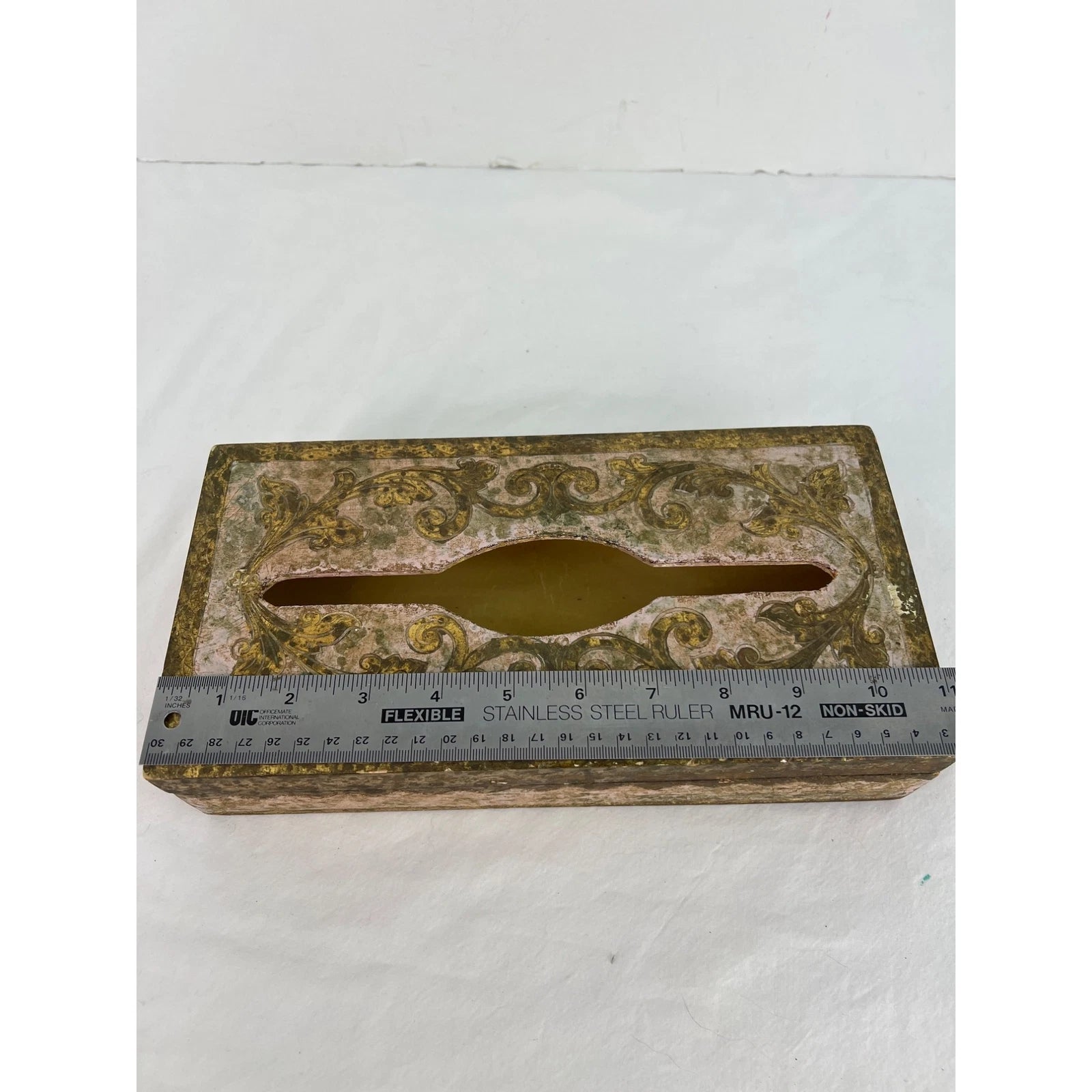 Mid-Century Italian Florentine Wooden Tissue Box Holder Handcrafted Decorative D | eBay