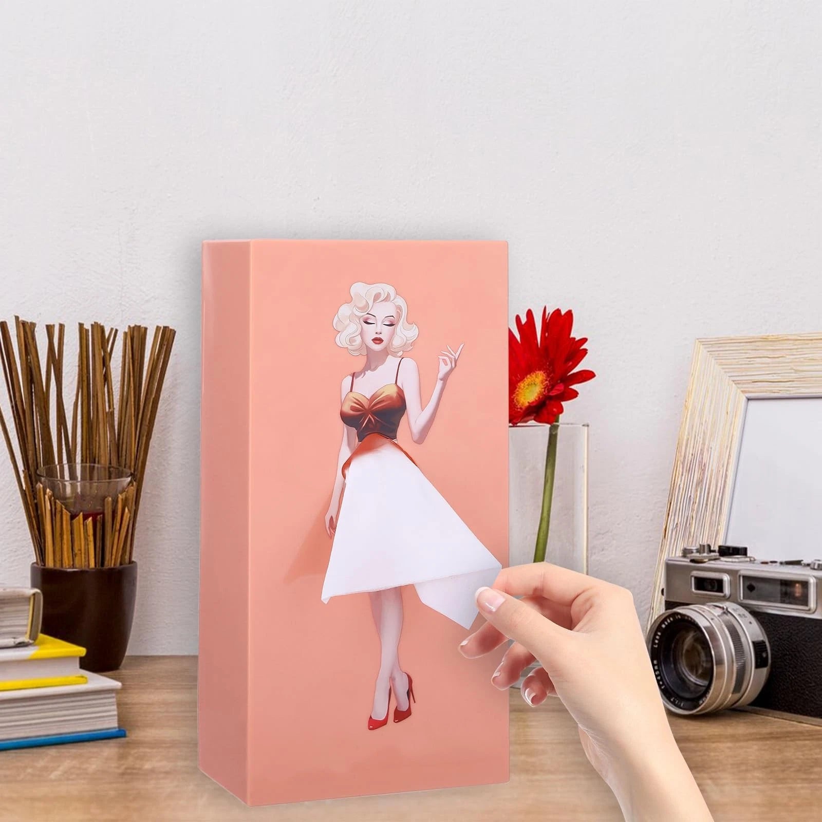 Pulling Skirt Tissue Box, Creative Tissue Boxes Holder, Pink Fun Lady Skirt T... | eBay