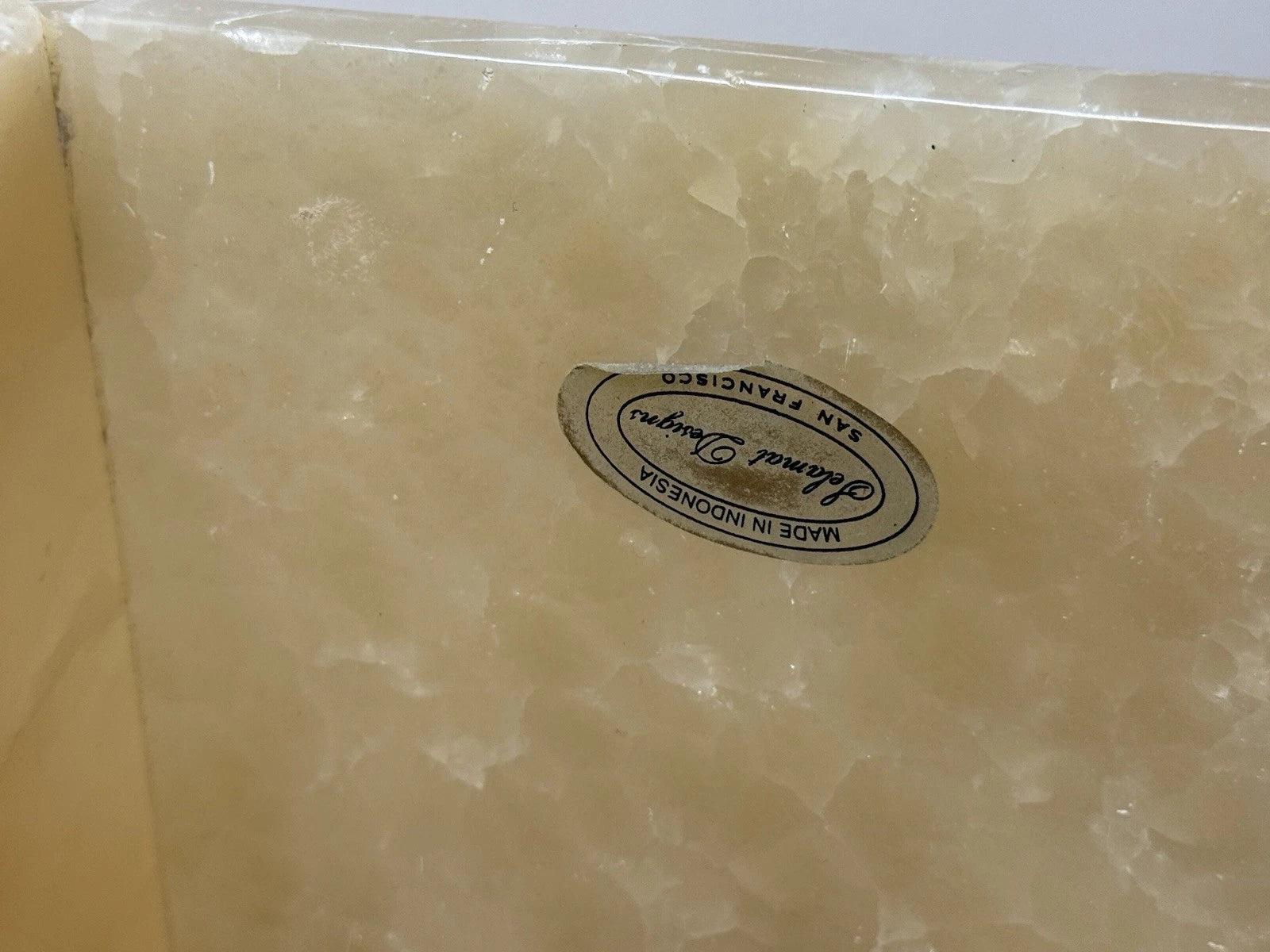 SELAMAT DESIGNS Solid & Heavy Luxury Marble Tissue Box Holder Yellow Tan | eBay