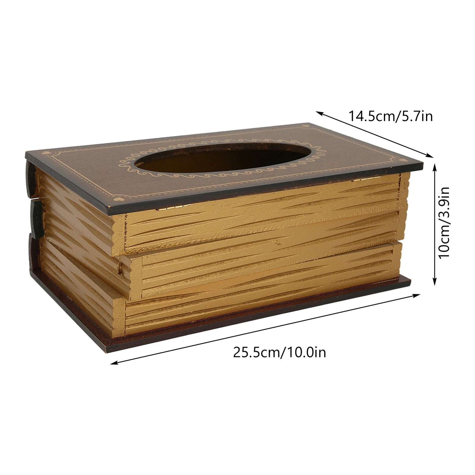 Book Tissue Box Cover Rectangular Tissue Holder Dispenser Paper Cover Case | eBay