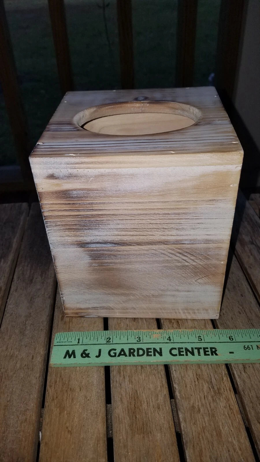 Rustic Wood Barnwood Tissue Box Cover: Tissue Cube Box | eBay
