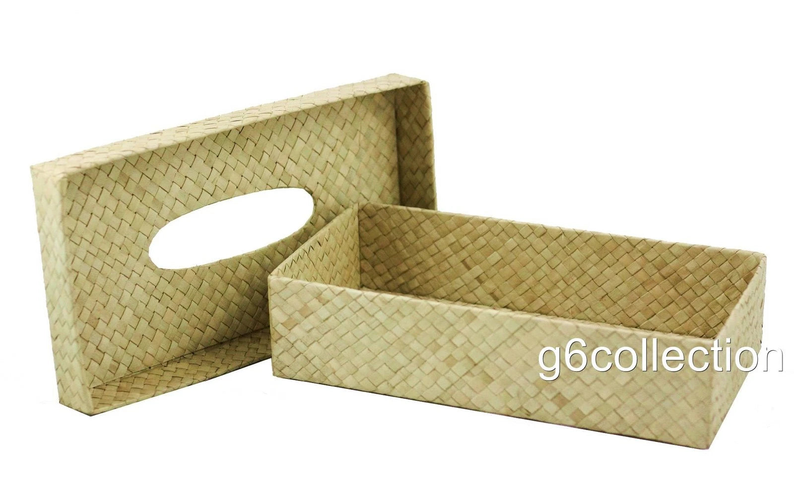 Pandan Woven Paper Tissue Napkin Box Cover Holder Rectangle Handmade Home Decor | eBay