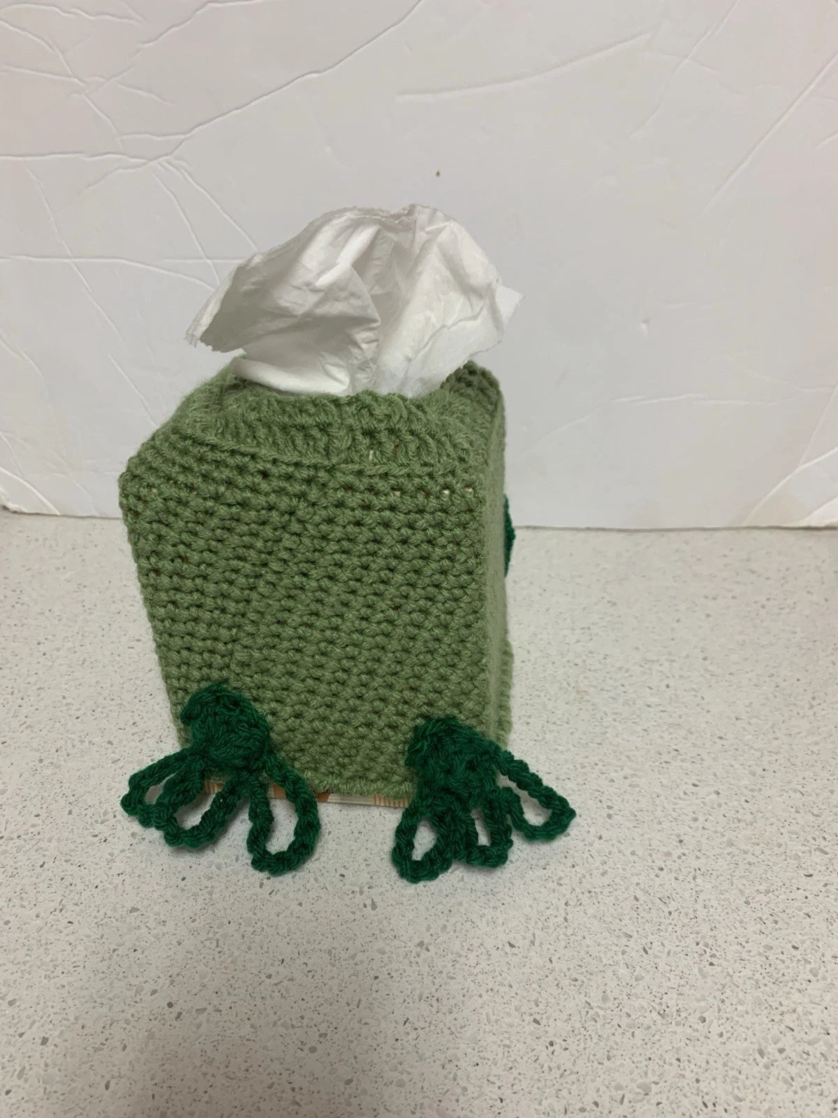 Frog Tissue Box Cover New Handmade Crochet | eBay