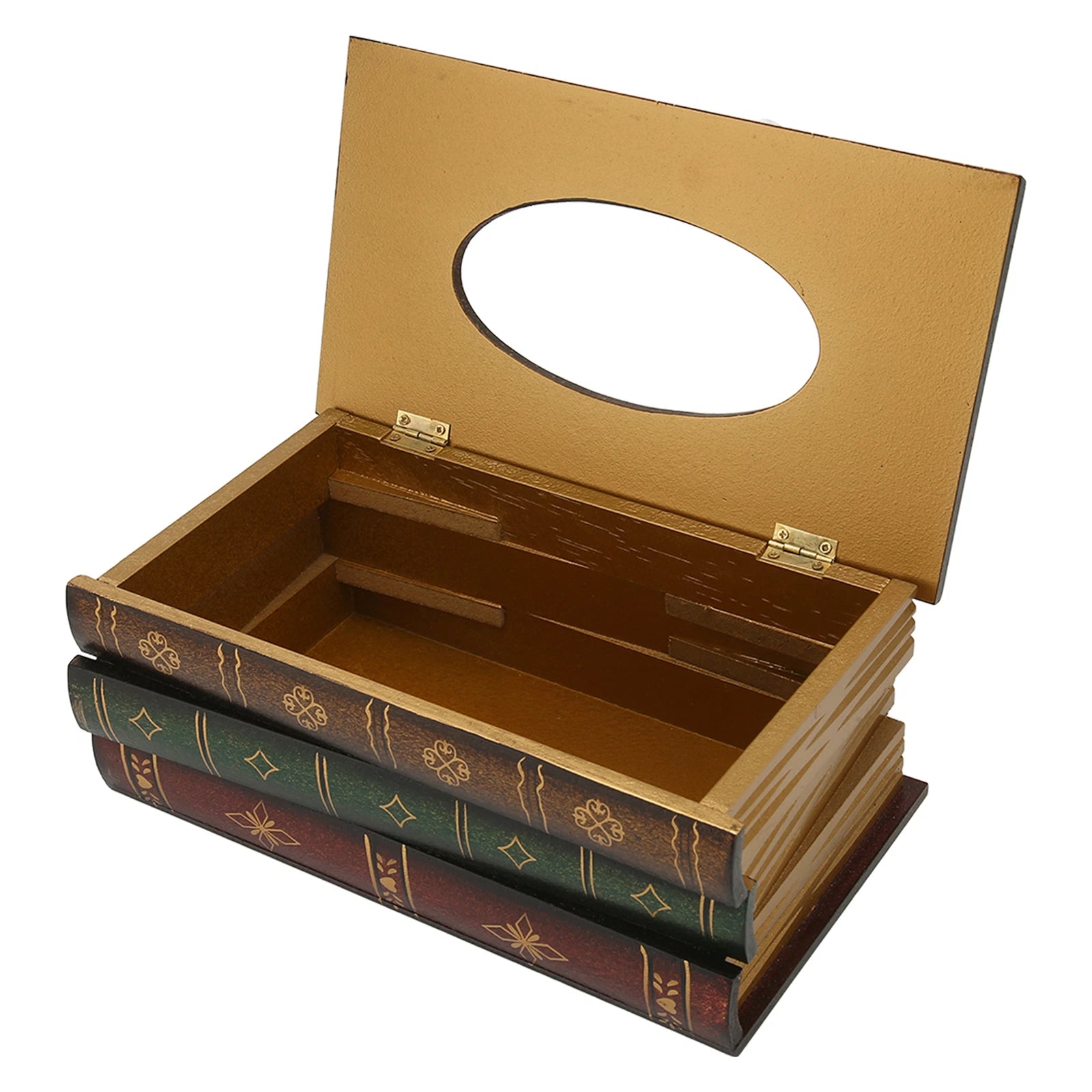 Book Tissue Box Cover Rectangular Tissue Holder Dispenser Paper Cover Case | eBay