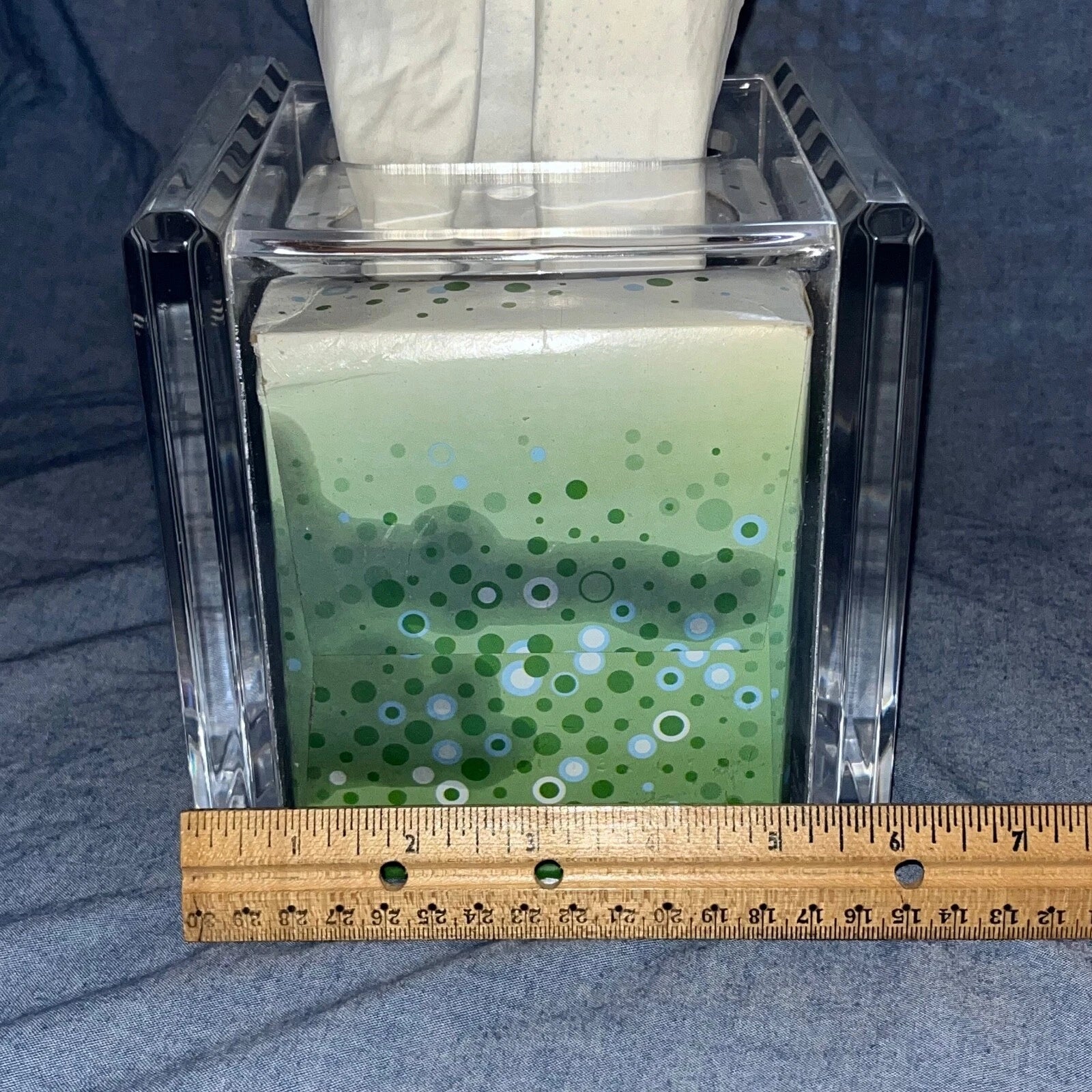 MidCentury Modern ARONIE LUCITE Clear Acrylic Tissue Box Holder Cover MCM Vintag | eBay