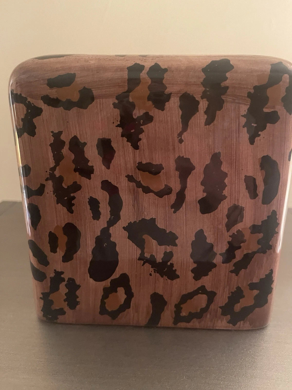 Ceramic Tissue Box Holder By Bathworks Jungle-Jim | eBay