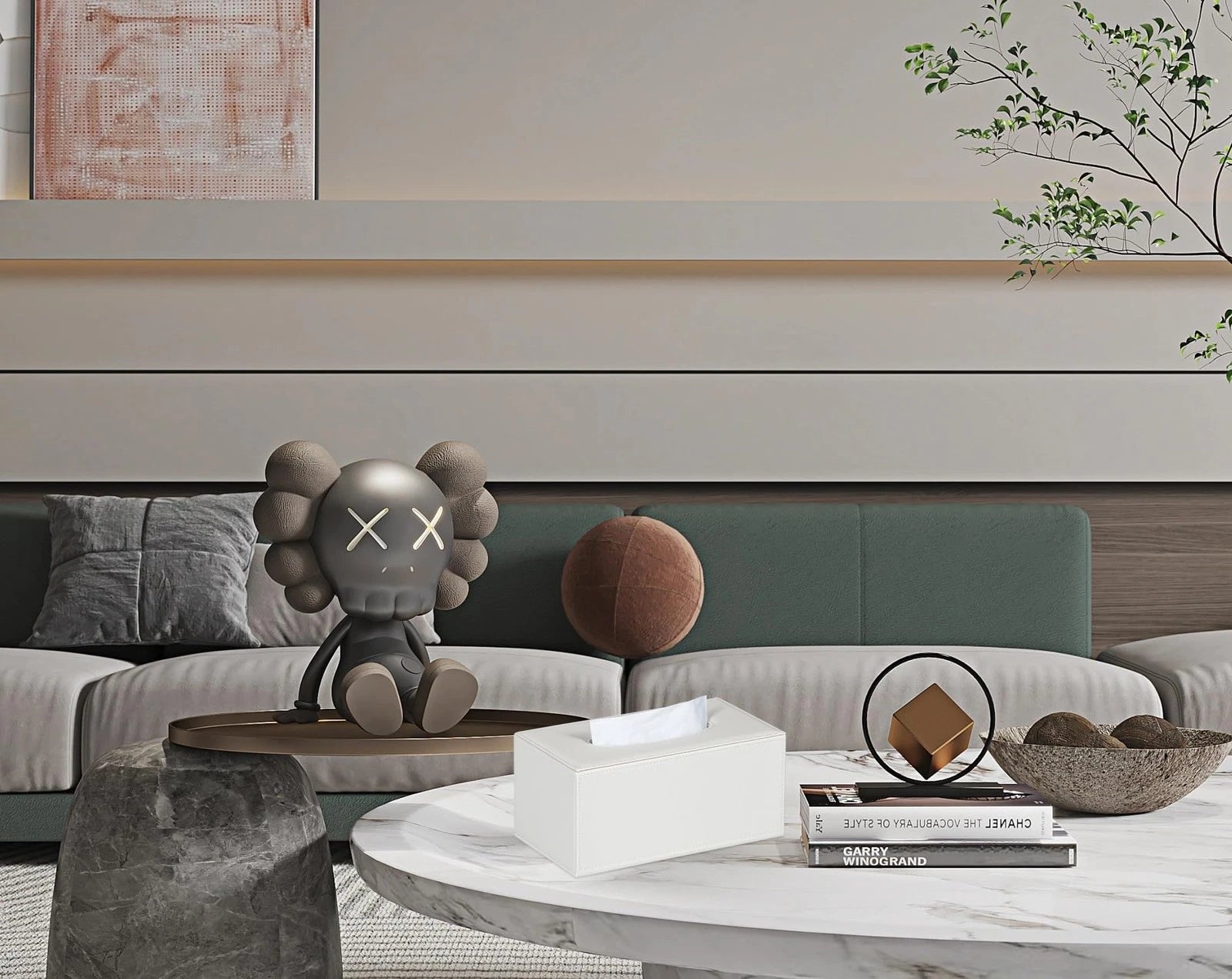 Tissue Box Cover Rectangular Tissue Box Holder for Bathroom (White) | eBay