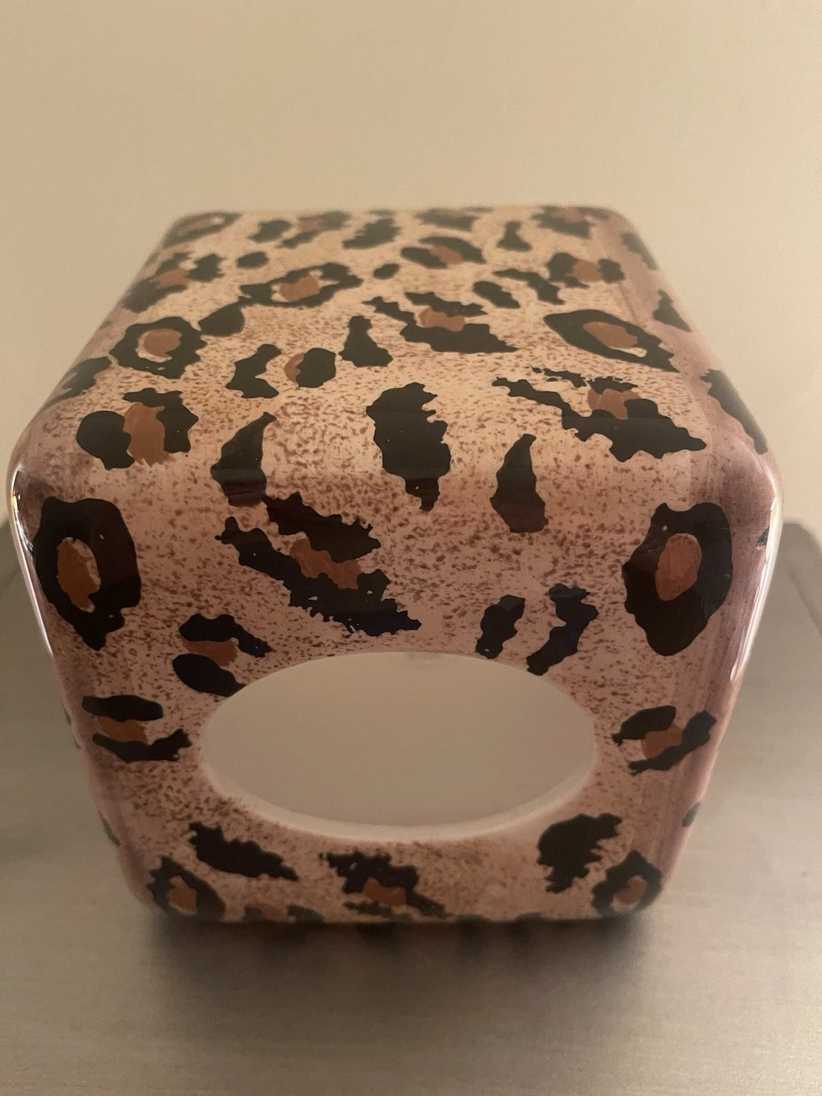 Ceramic Tissue Box Holder By Bathworks Jungle-Jim | eBay