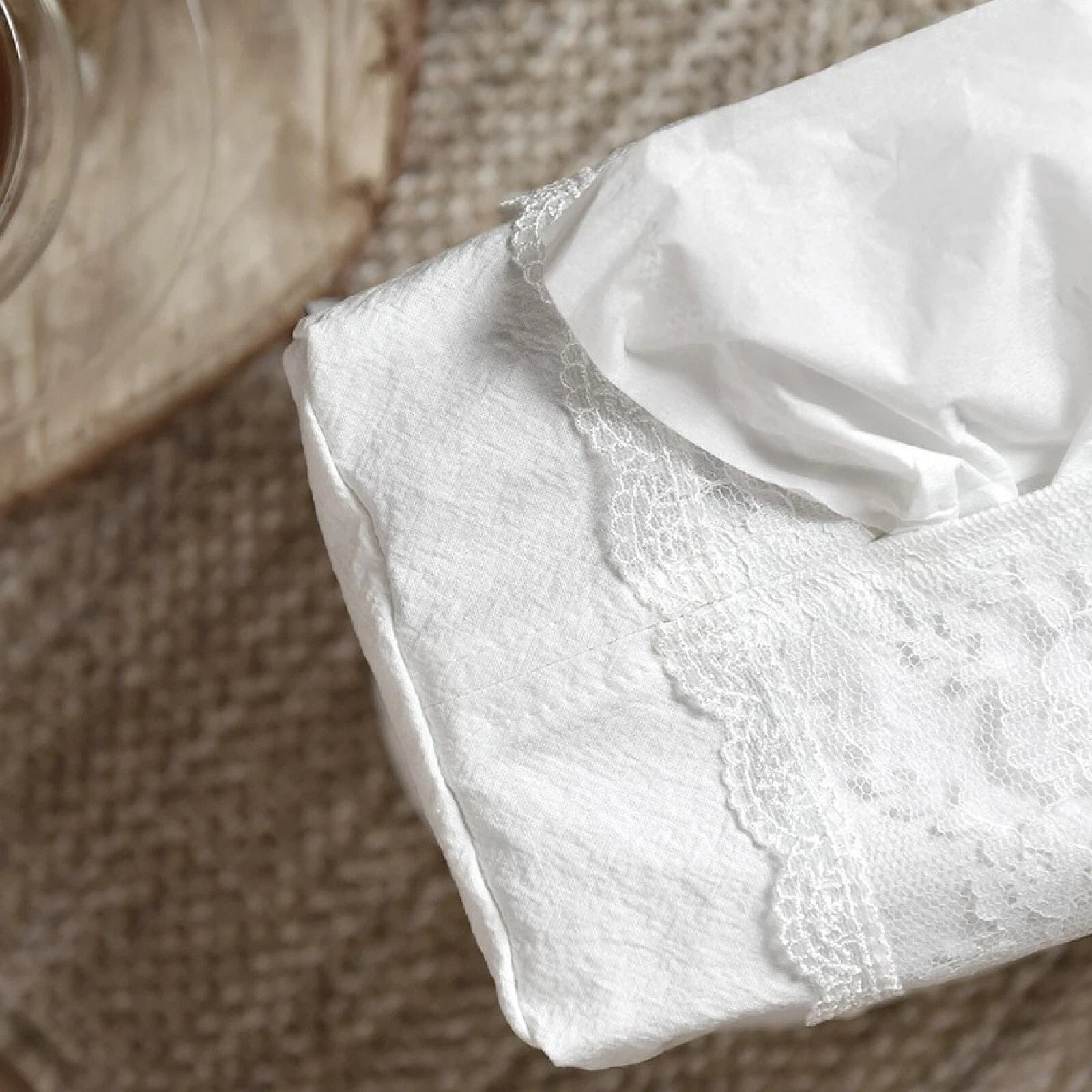 Elegant Lace Tissue Refill Cover Holder Case Living Room Home Deco Made in Korea | eBay