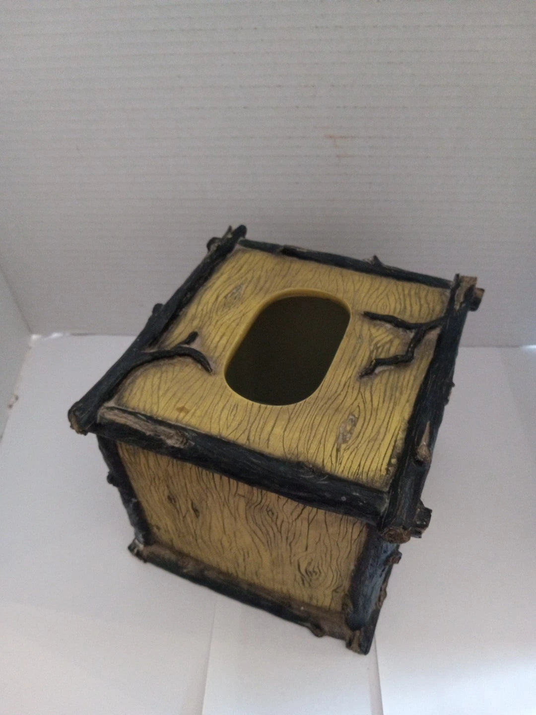 SARANAC Cabin Rustic Decor Wood Twig Design TISSUE BOX COVER Bathroom Vanity | eBay