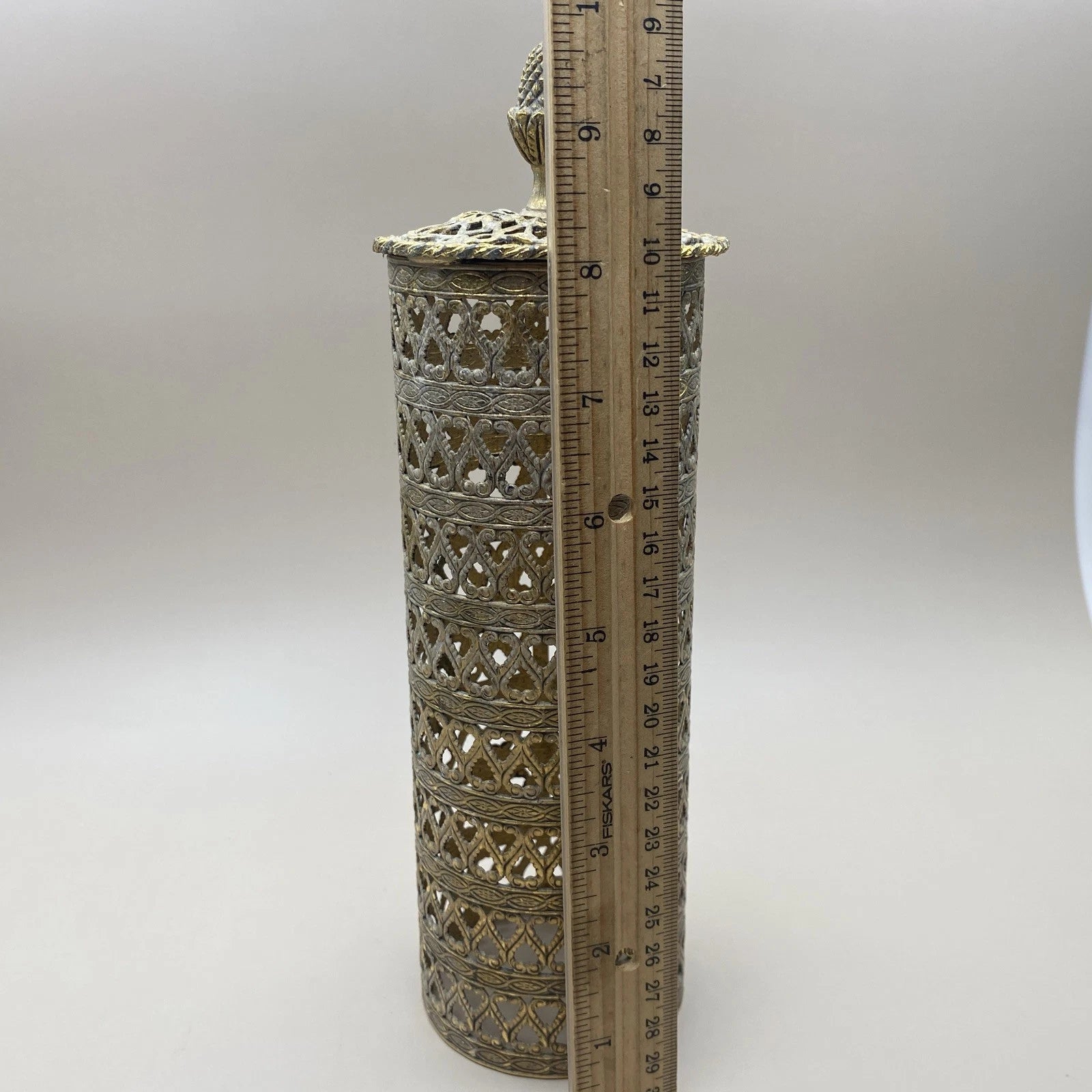 Hollywood Regency 2 Piece Bath Vanity Accessories Gold Tone Filigree Brass? | eBay