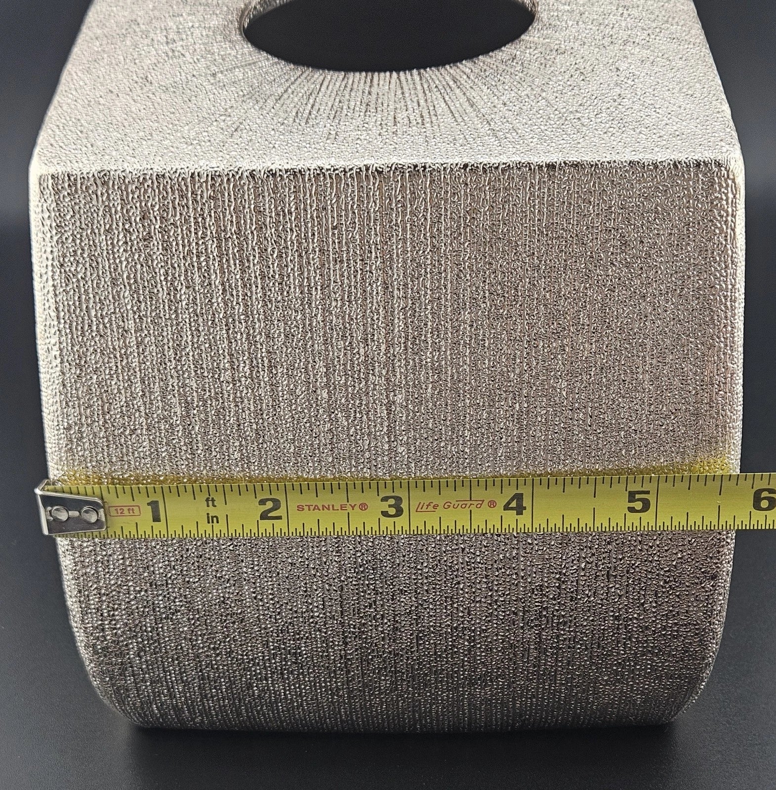 CARO BOUTIQUE Pink Tissue Box Cover Metallic High End Bathroom Acessories 6"H | eBay