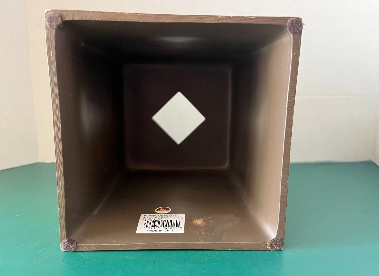 India Ink BRUNSWICK Faux Marble TISSUE BOX COVER Bathroom Vanity | eBay