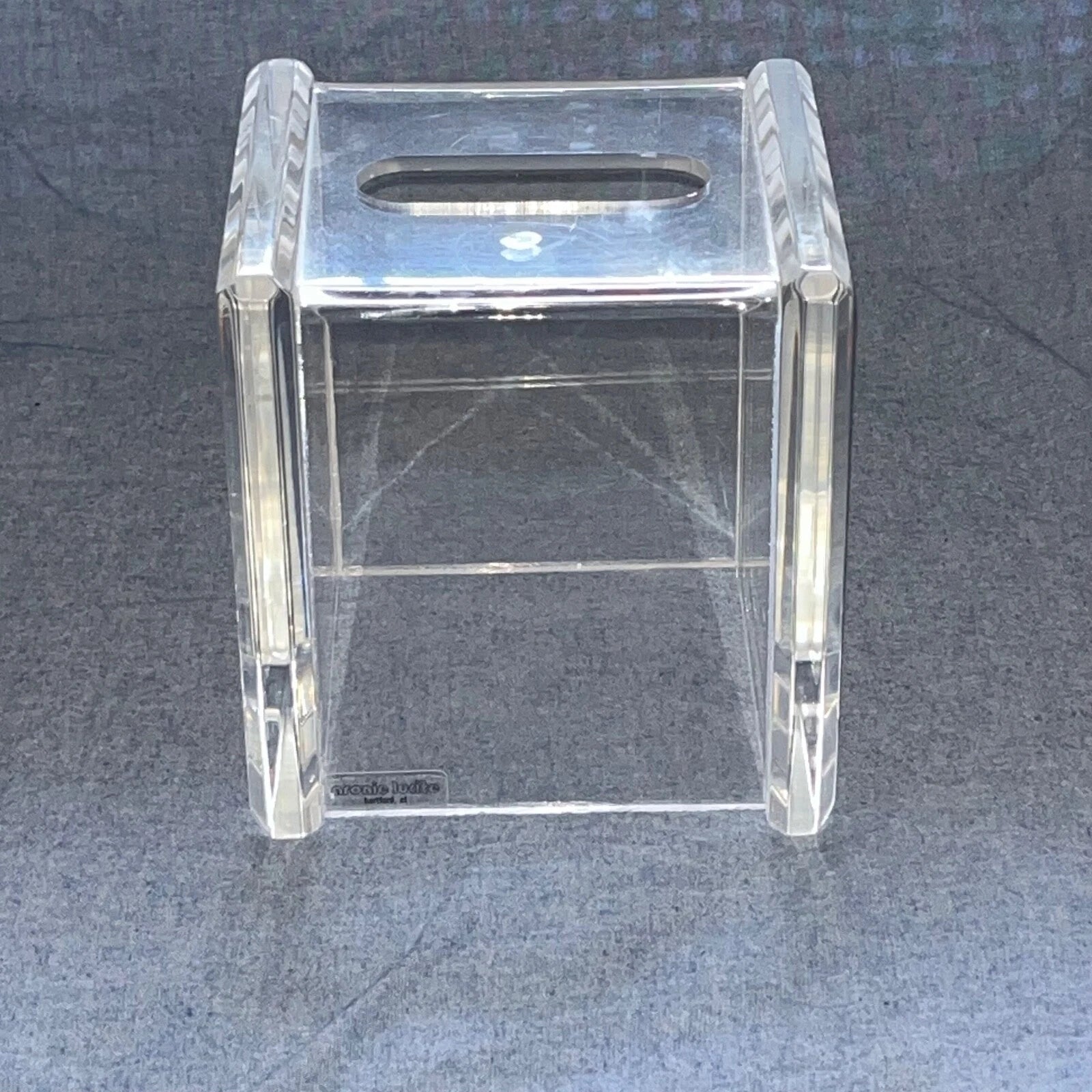 MidCentury Modern ARONIE LUCITE Clear Acrylic Tissue Box Holder Cover MCM Vintag | eBay
