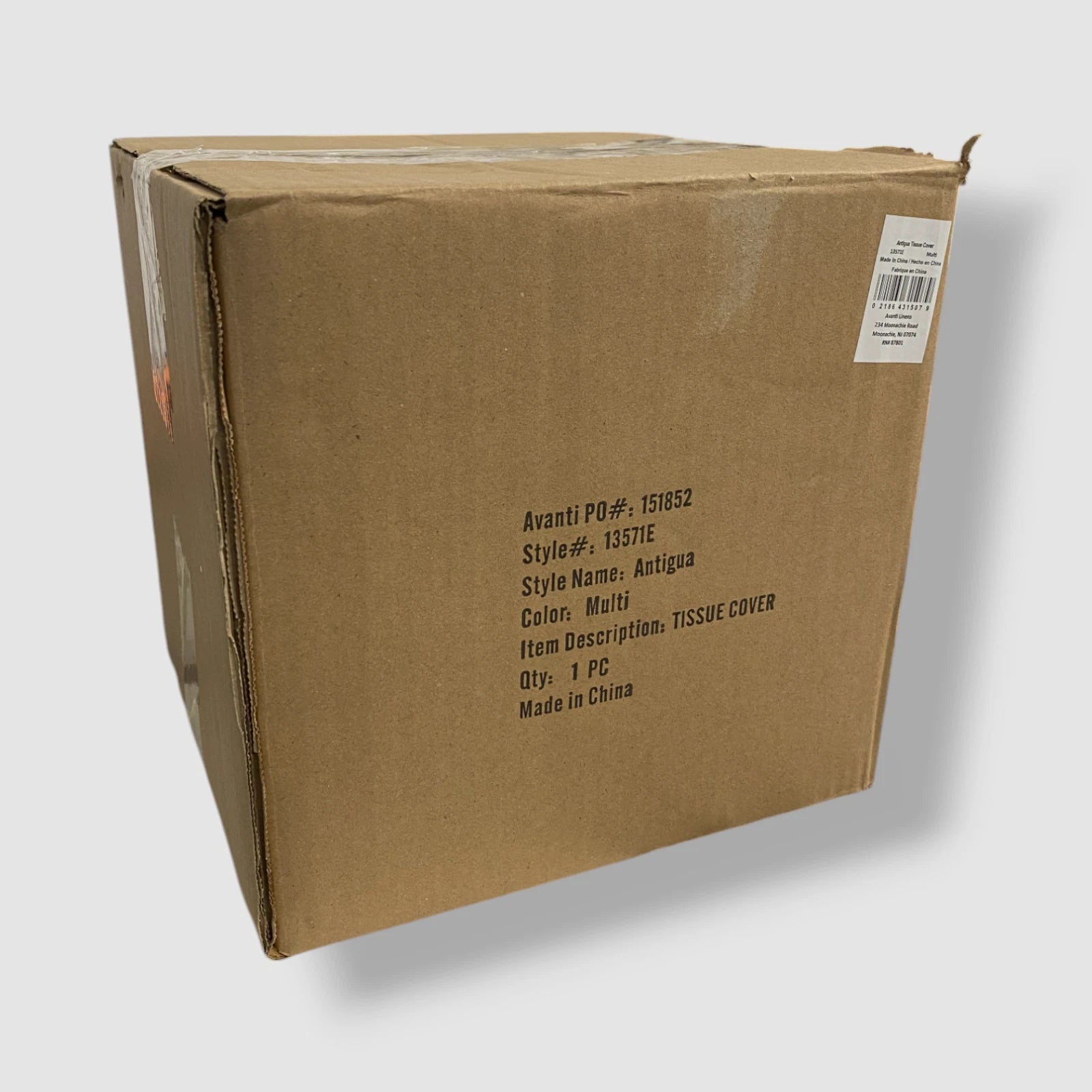 Avanti Beige Starfish & Seashells Ceramic Tissue Box Cover. | eBay