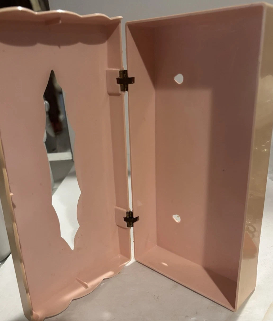 Vintage Acrylic Hinged Tissue Box Holder Butterflies / floral /pink | eBay