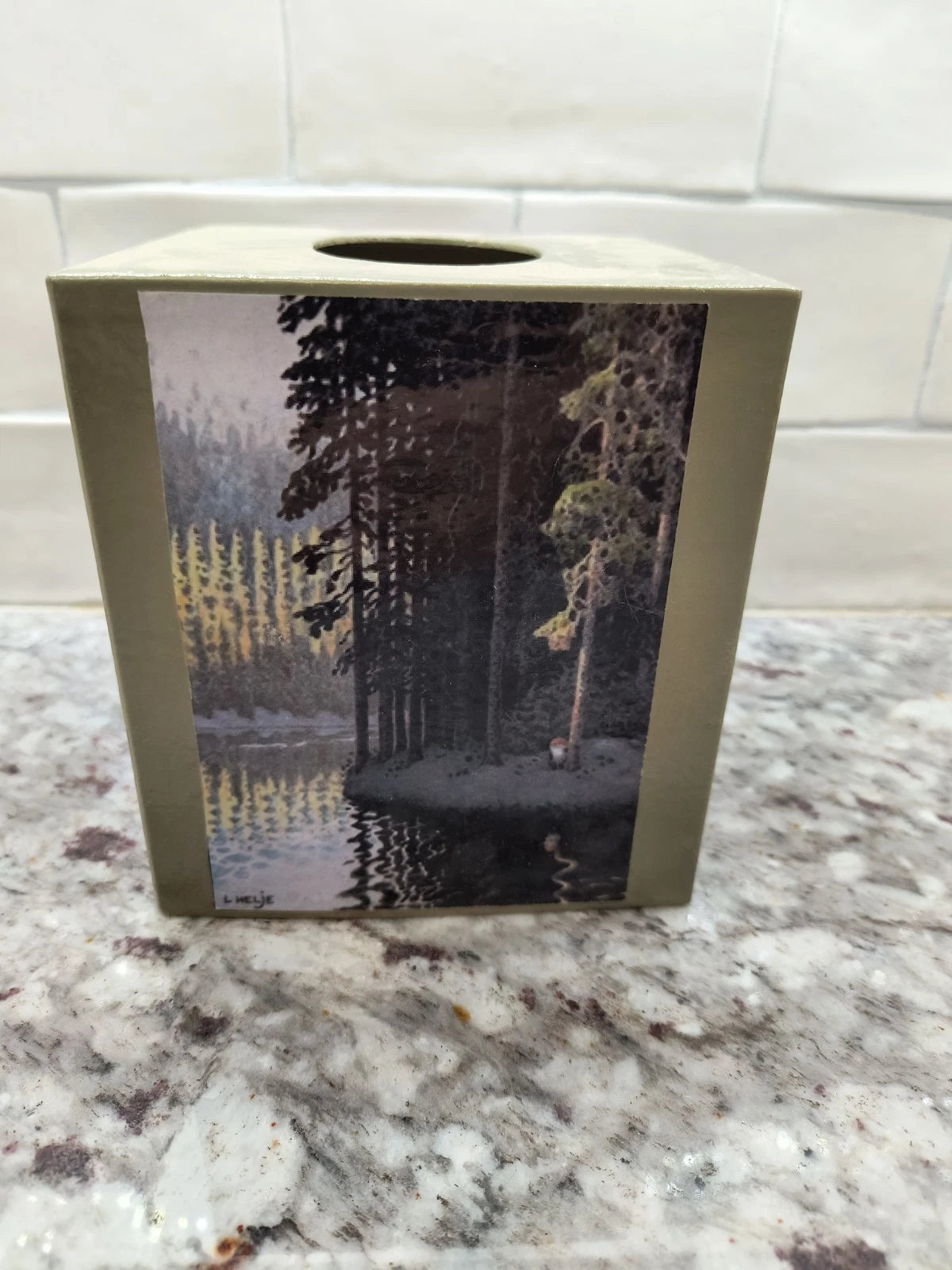 Gnome 4 Seasons Square Tissue Box Cover, Maria Holt Design, Great Condition | eBay