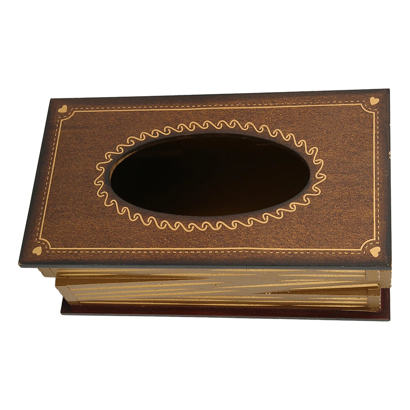 Book Tissue Box Cover Rectangular Tissue Holder Dispenser Paper Cover Case | eBay