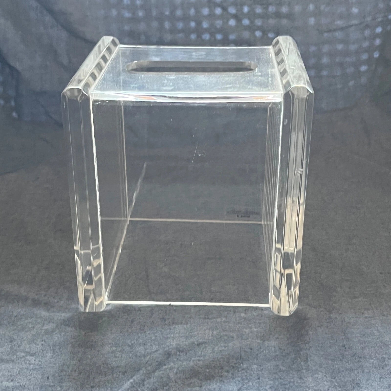 MidCentury Modern ARONIE LUCITE Clear Acrylic Tissue Box Holder Cover MCM Vintag | eBay