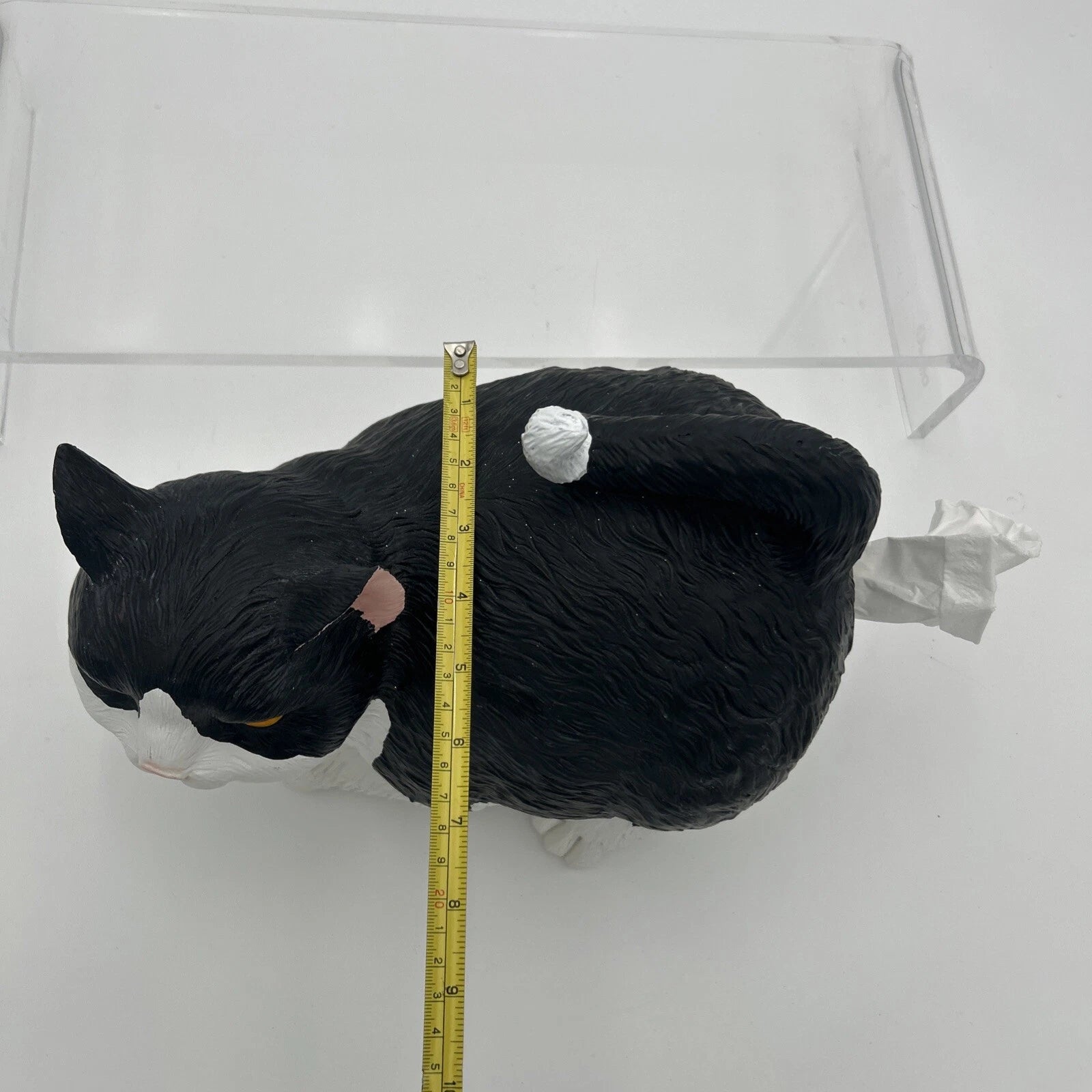Cat Butt Tissue Box Holder Resin Decorative Black & White | eBay