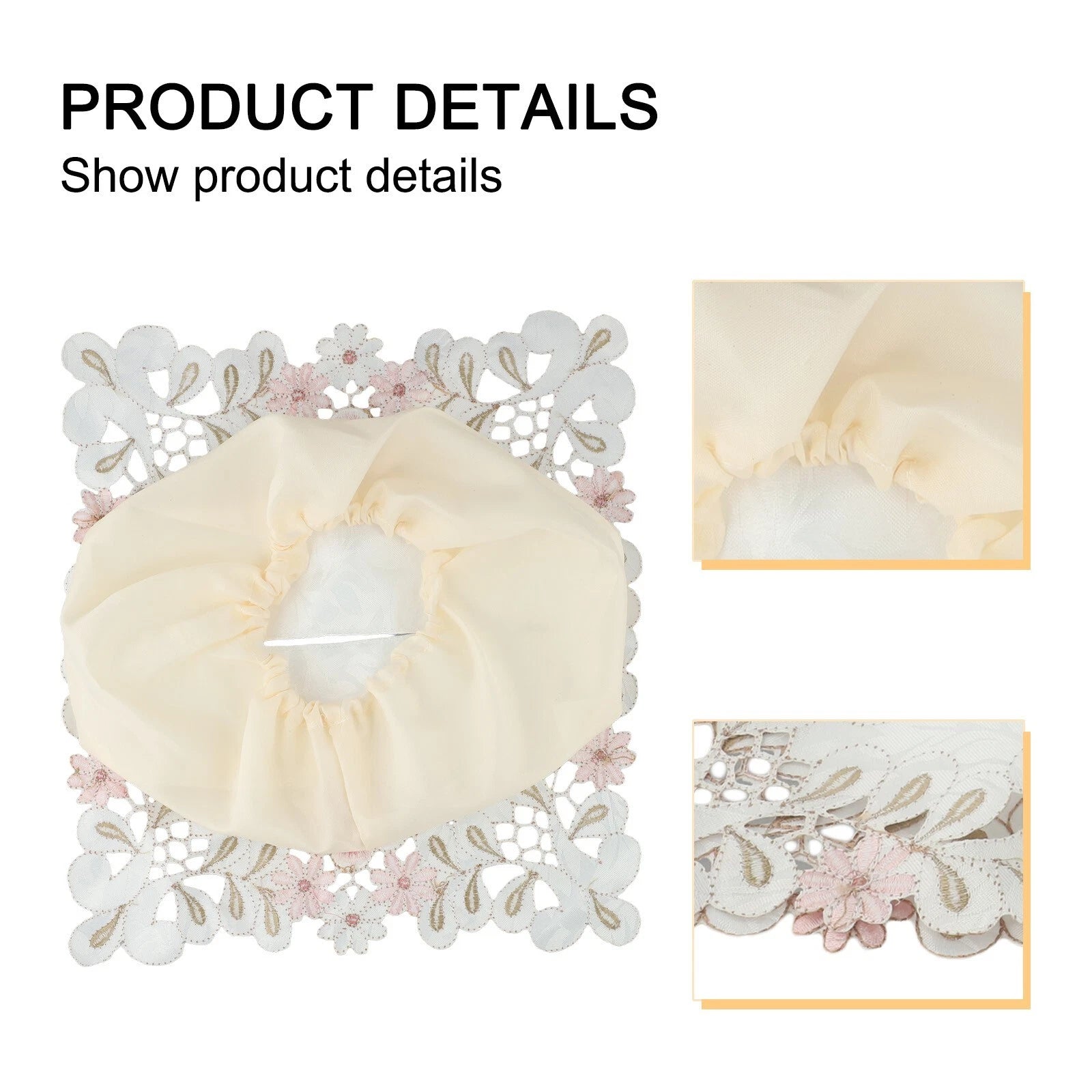 Exquisite Vintage Lace Fabric Tissue Box Cover Embroidered Tissue Box Cover | eBay