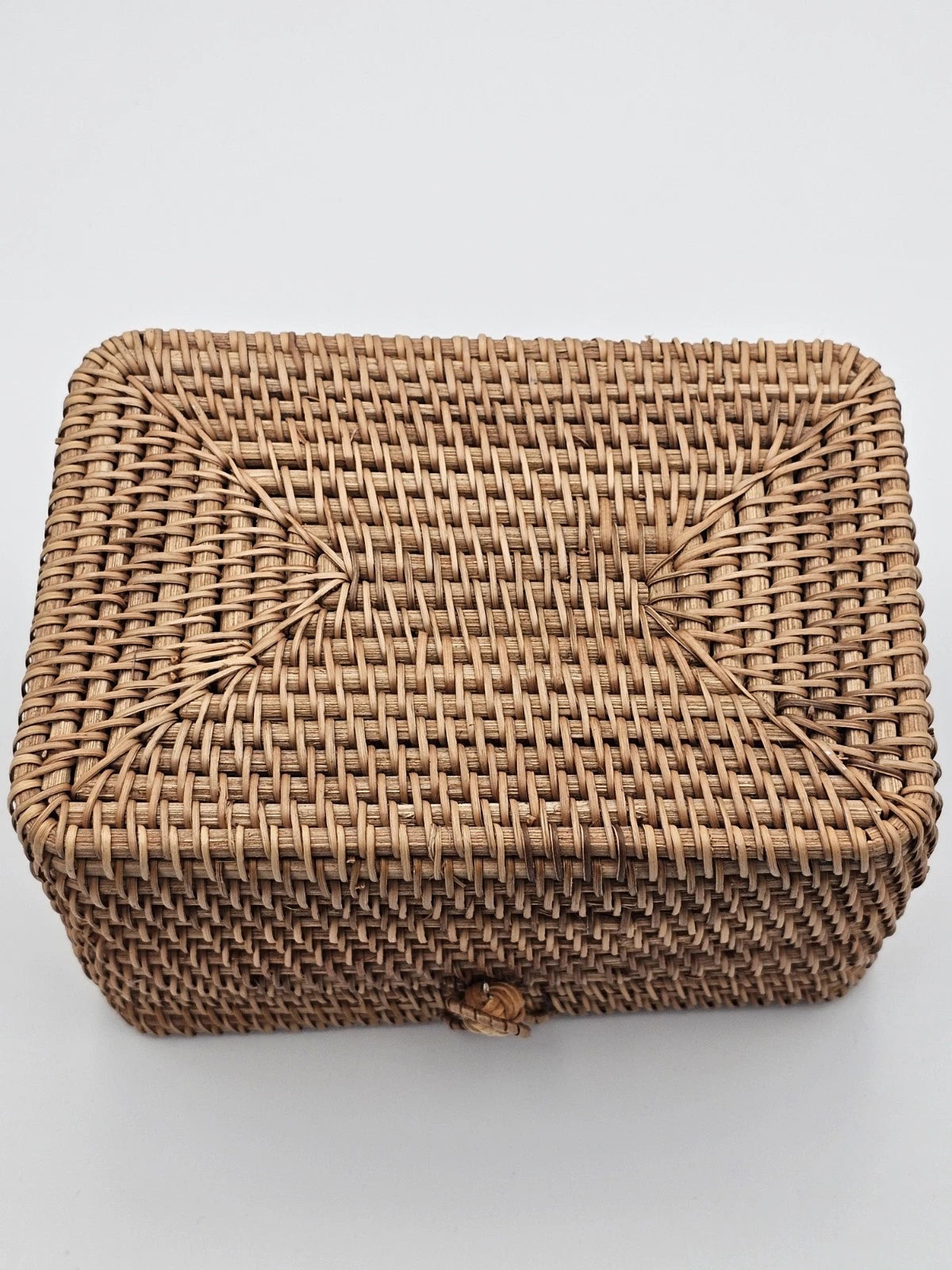 Rattan Tissue Box Cover Square, Hand Woven Wicker Facial Tissue Holder with | eBay