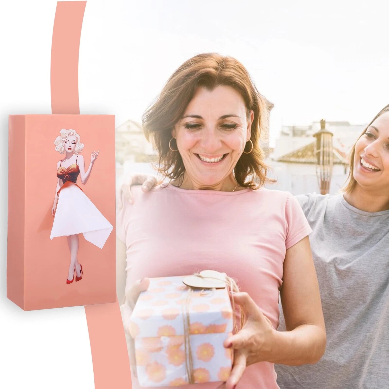 Pulling Skirt Tissue Box, Creative Tissue Boxes Holder, Pink Fun Lady Skirt T... | eBay