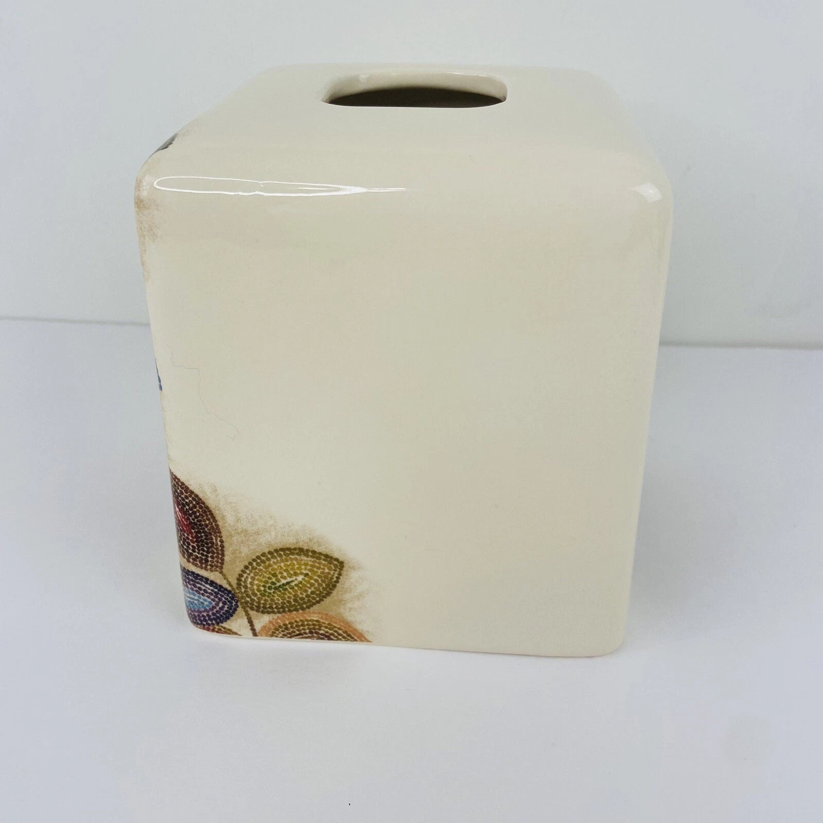 Croscill Home Mosaic Leaves Ceramic Square Tissue Box Cover | eBay