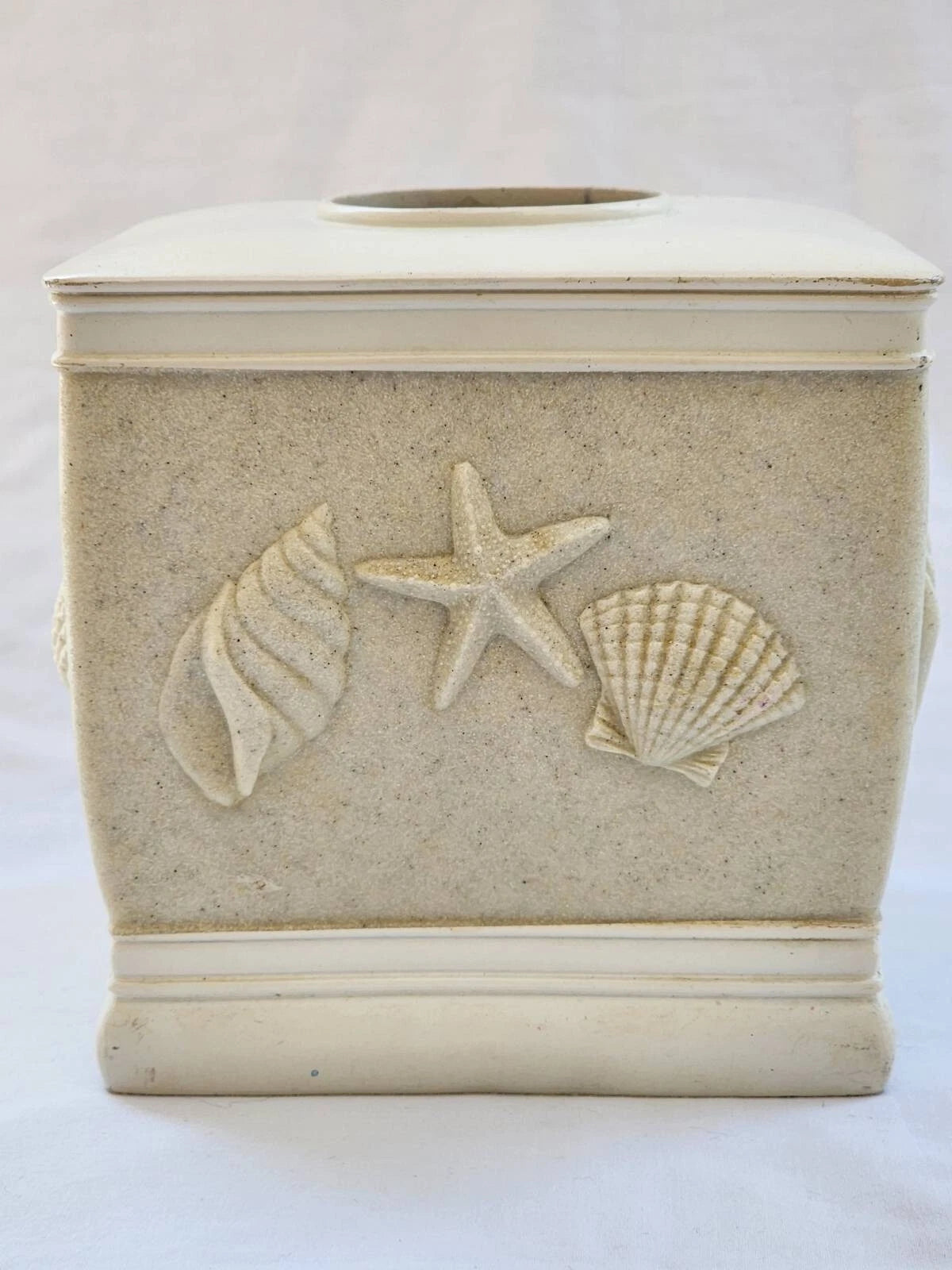 Tissue Box Cover Ivory Square Bathroom Kleenex Accessories Facial Tissue Holder | eBay