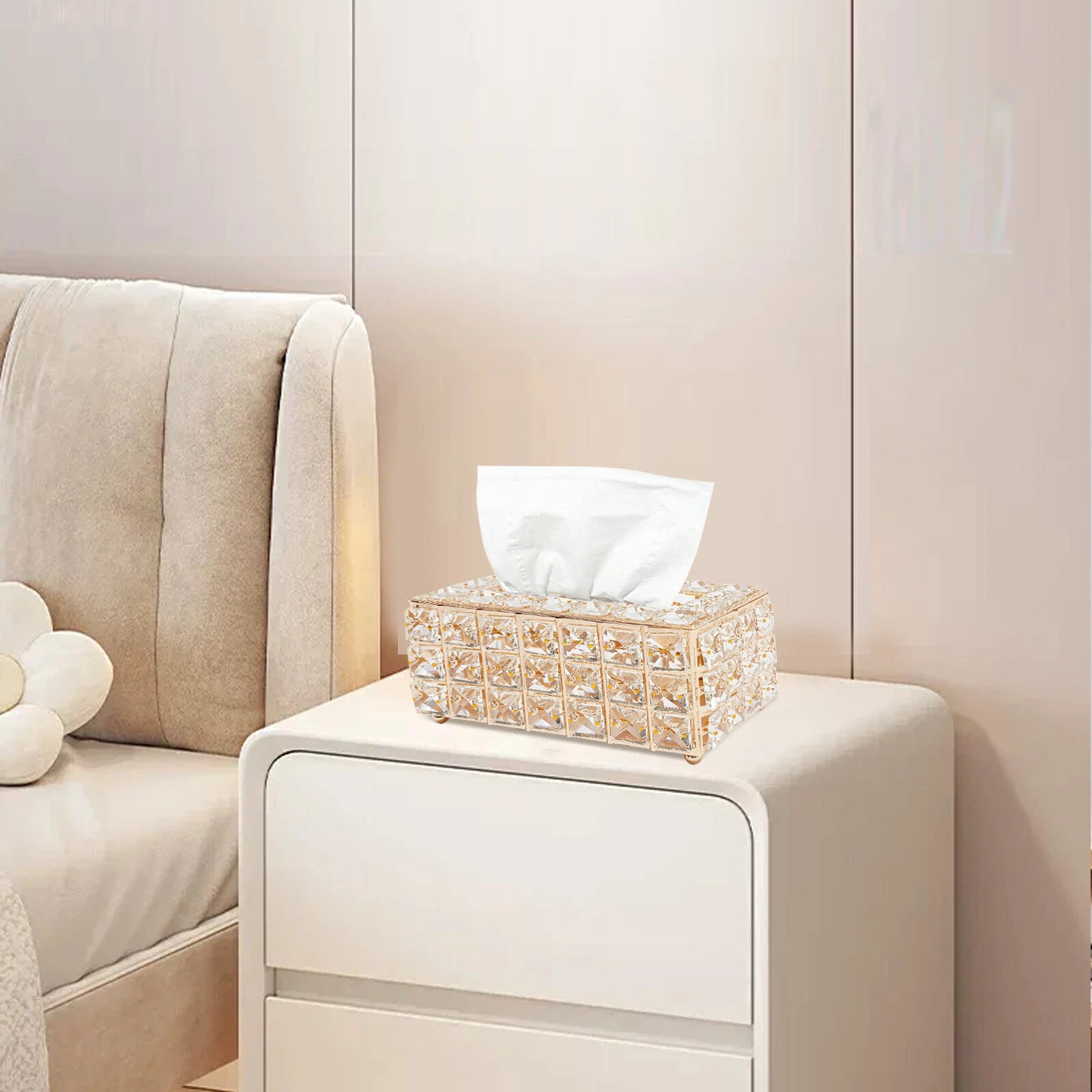 Facial Tissue Box Cover Paper Storage Holder Napkin Dispenser Organizer | eBay